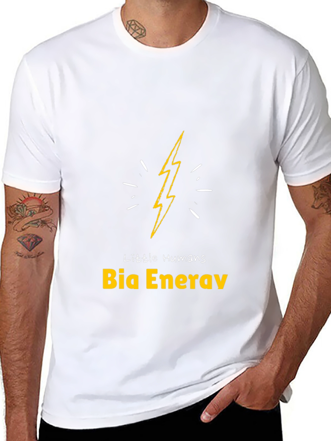 Little Humans Bia Energy Black Graphic Tee