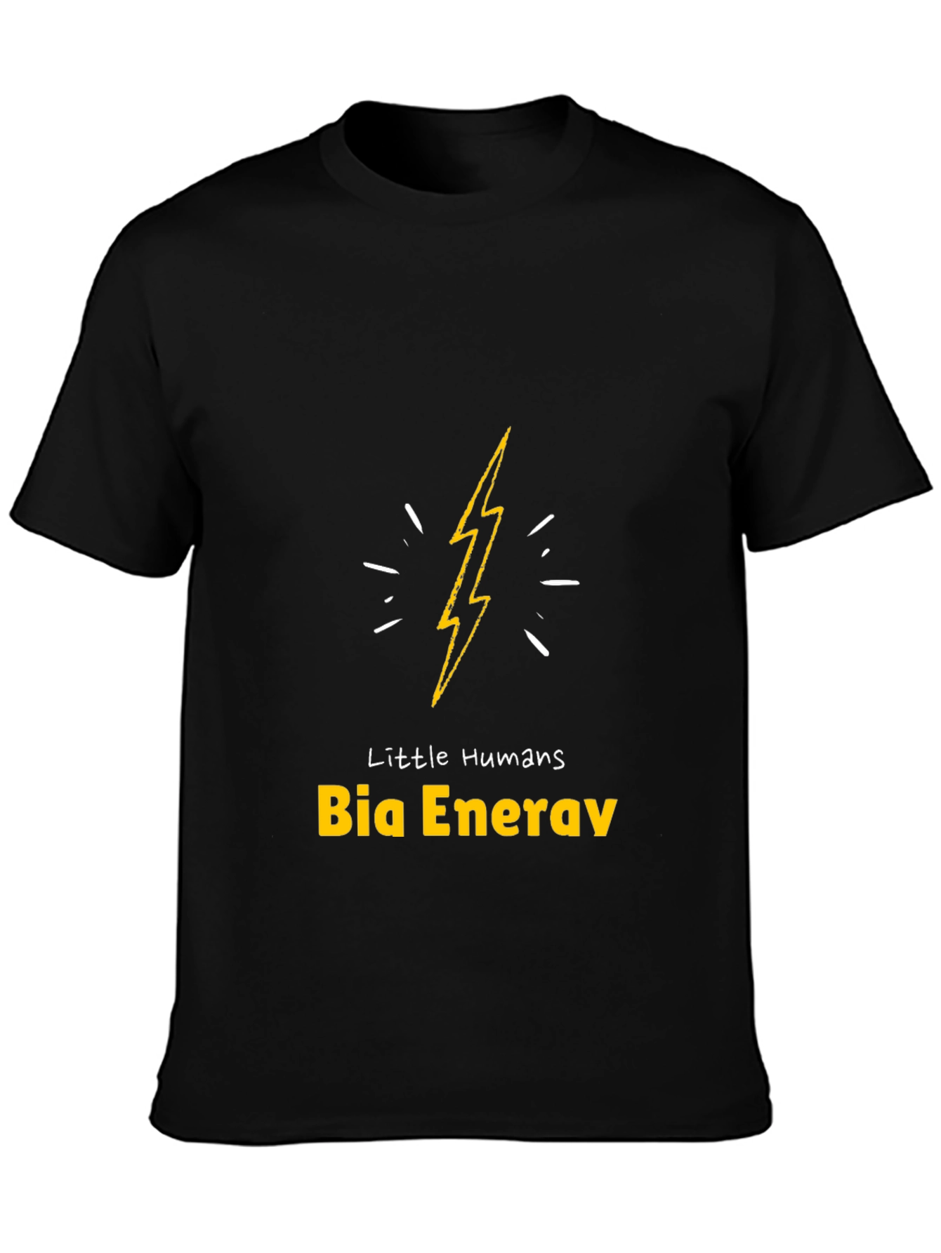 Little Humans Bia Energy Black Graphic Tee