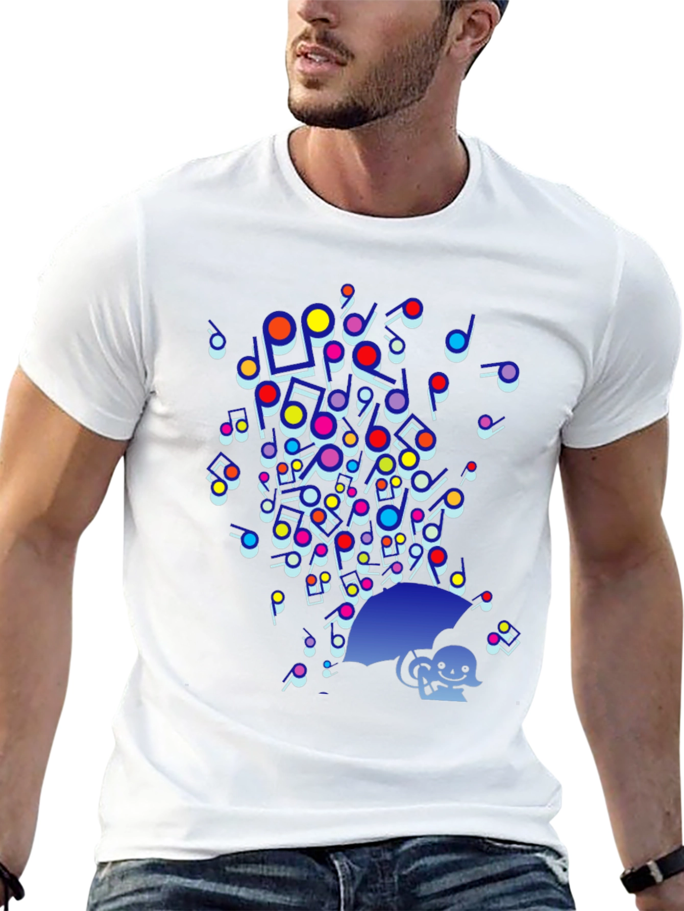 Music Notes Rain T-Shirt