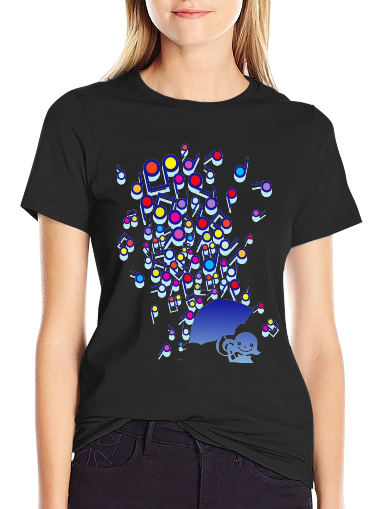 Music Notes Rain T-Shirt