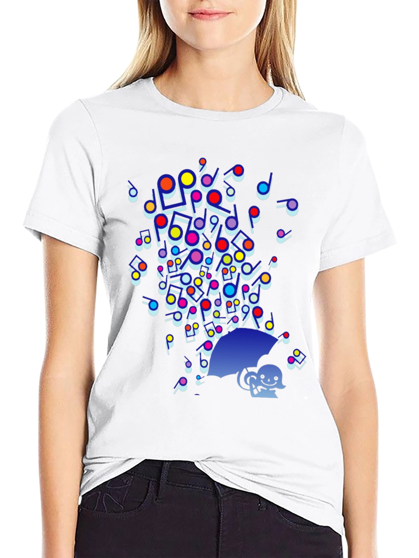 Music Notes Rain T-Shirt