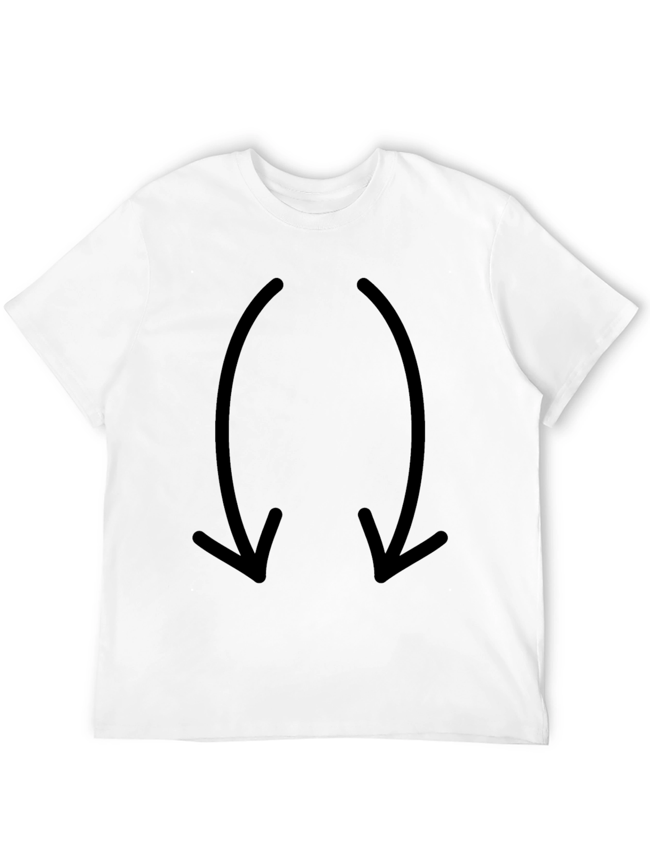 Mens Black Arrow Graphic T-Shirt