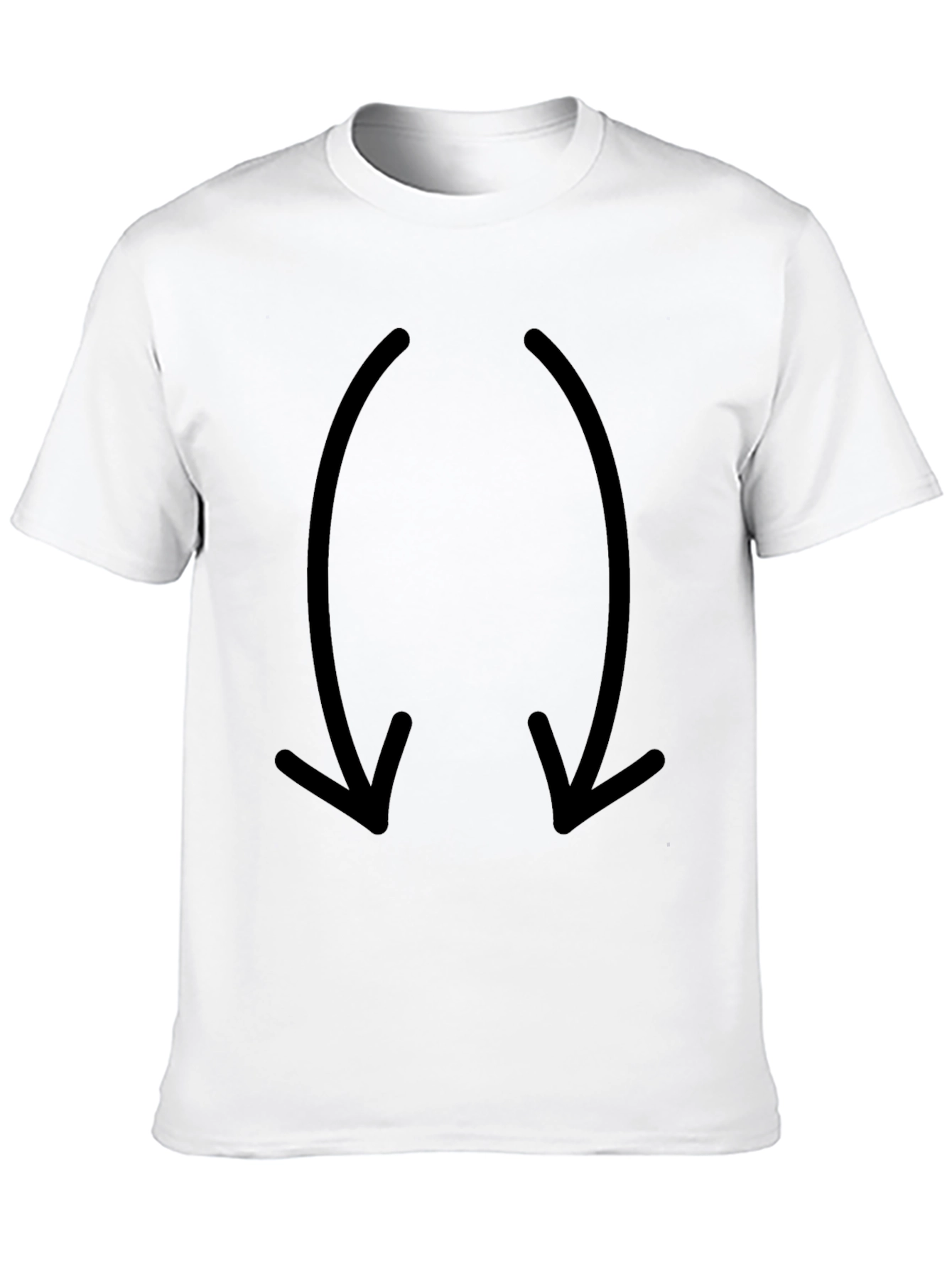 Mens Black Arrow Graphic T-Shirt