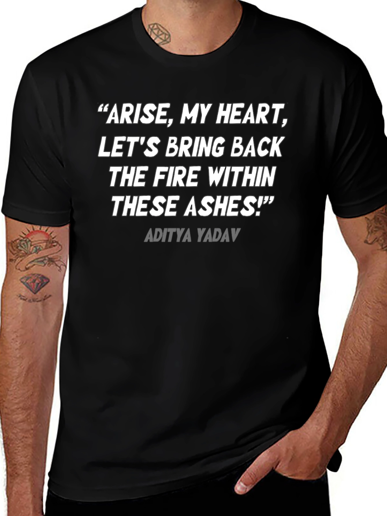 Motivational Quote T-Shirt - Arise My Heart