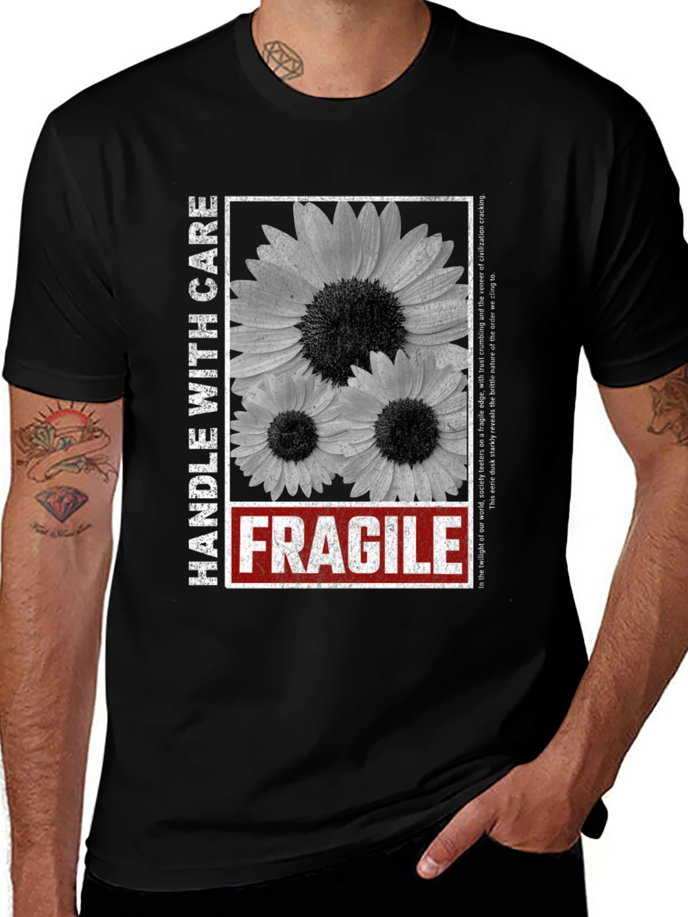 Fragile Graphic Tee - Handle With Care Unisex T-Shirt