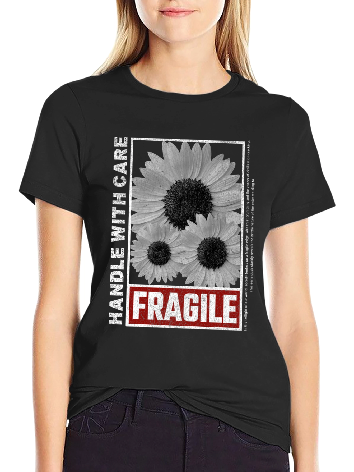 Fragile Graphic Tee - Handle With Care Unisex T-Shirt