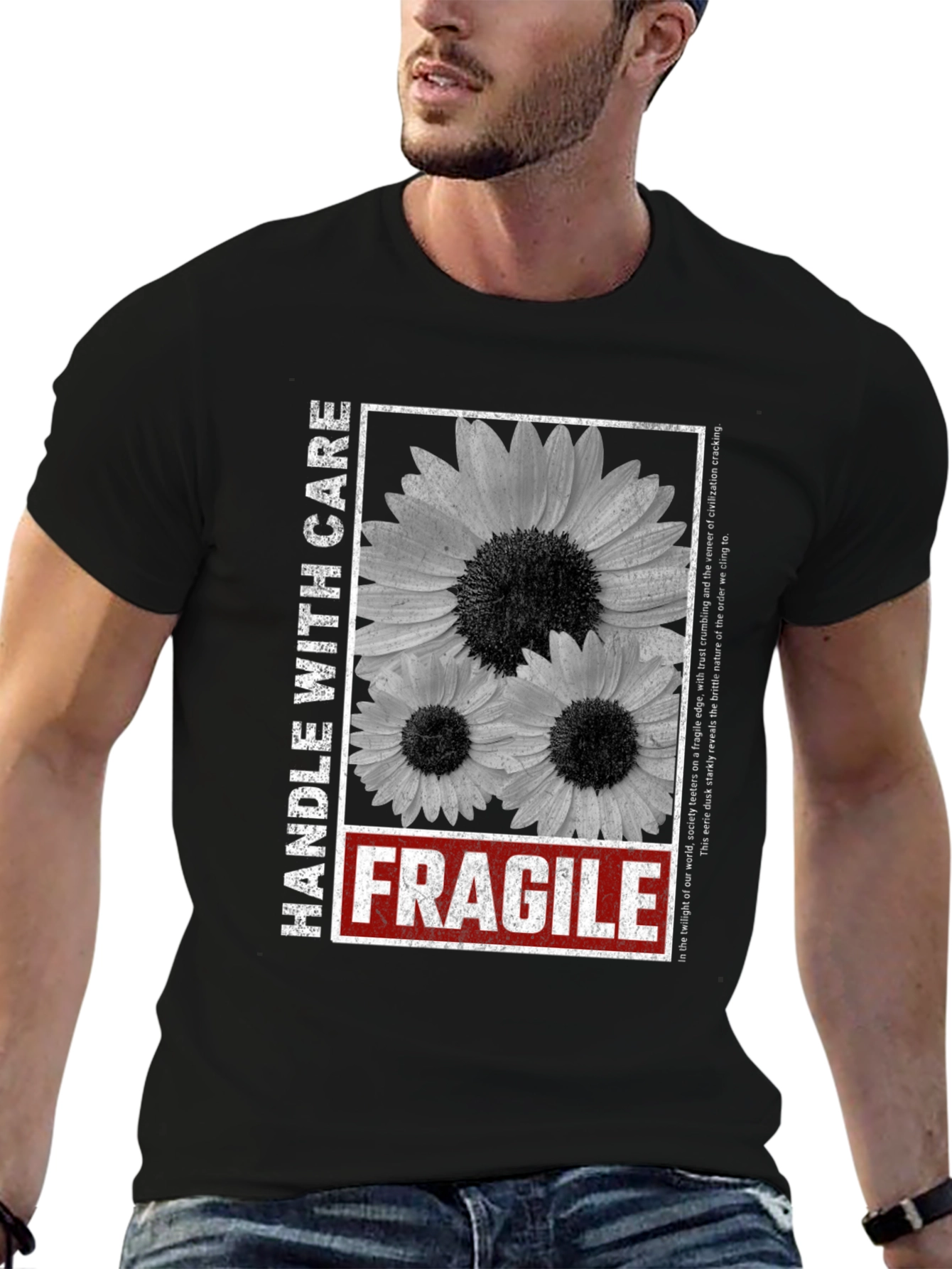 Fragile Graphic Tee - Handle With Care Unisex T-Shirt