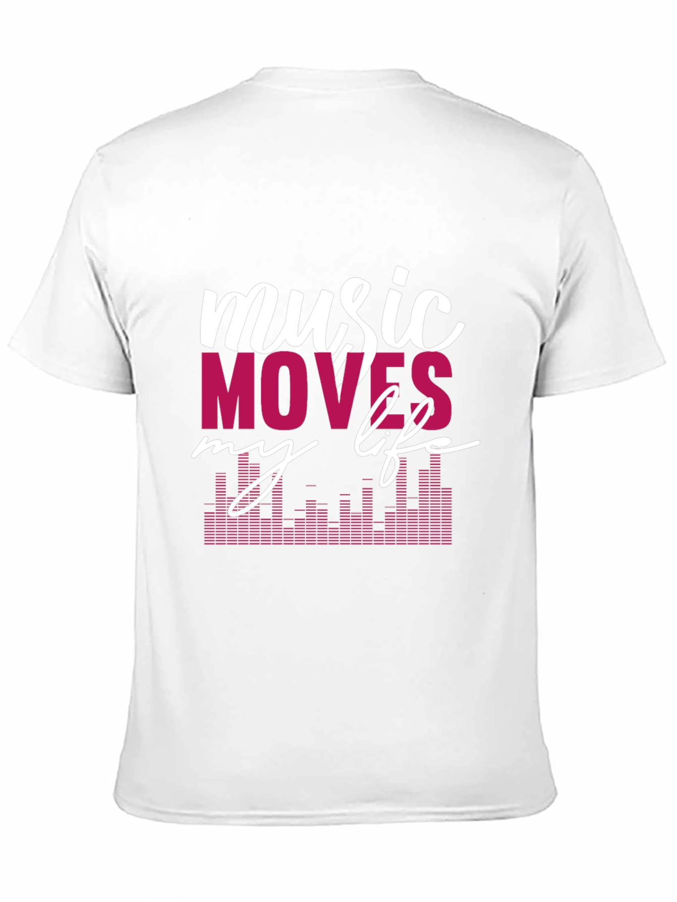 Music Moves My Life Graphic Tee - Black