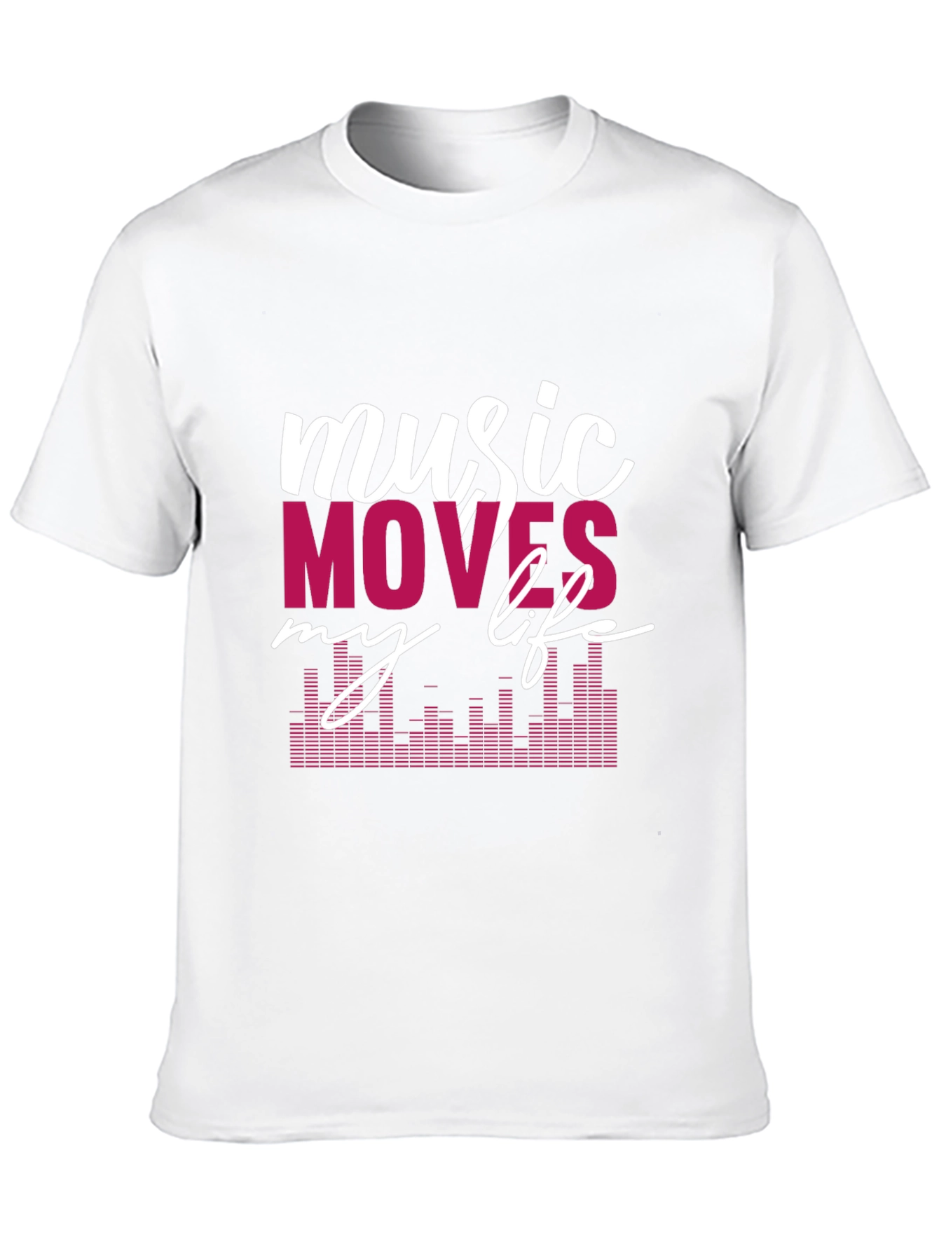 Music Moves My Life Graphic Tee - Black