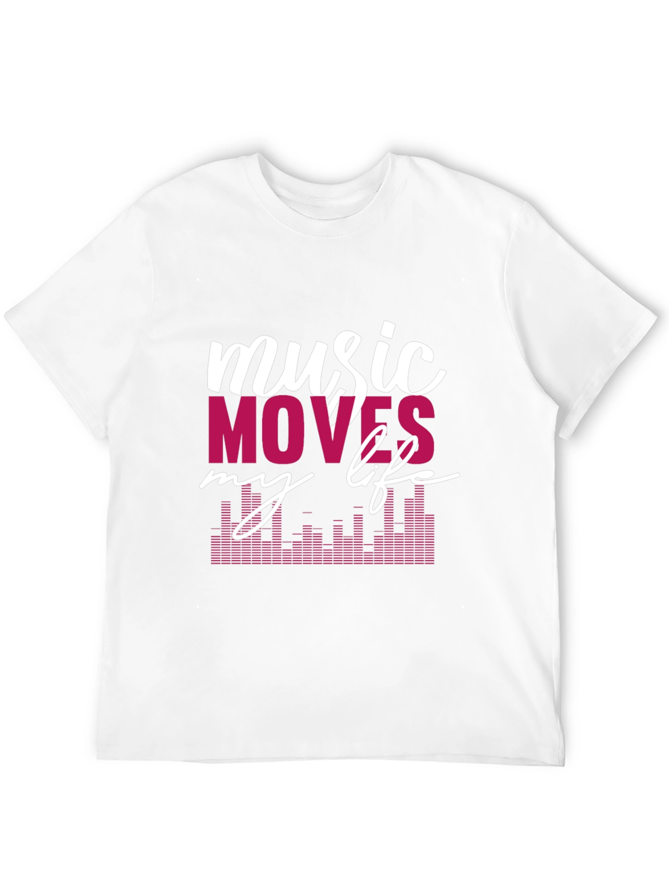 Music Moves My Life Graphic Tee - Black