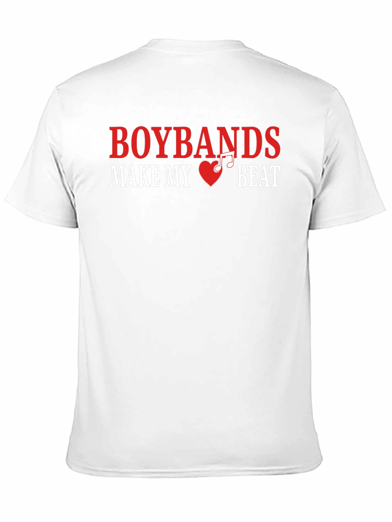 Boybands Make My Heart Beat Black T-Shirt