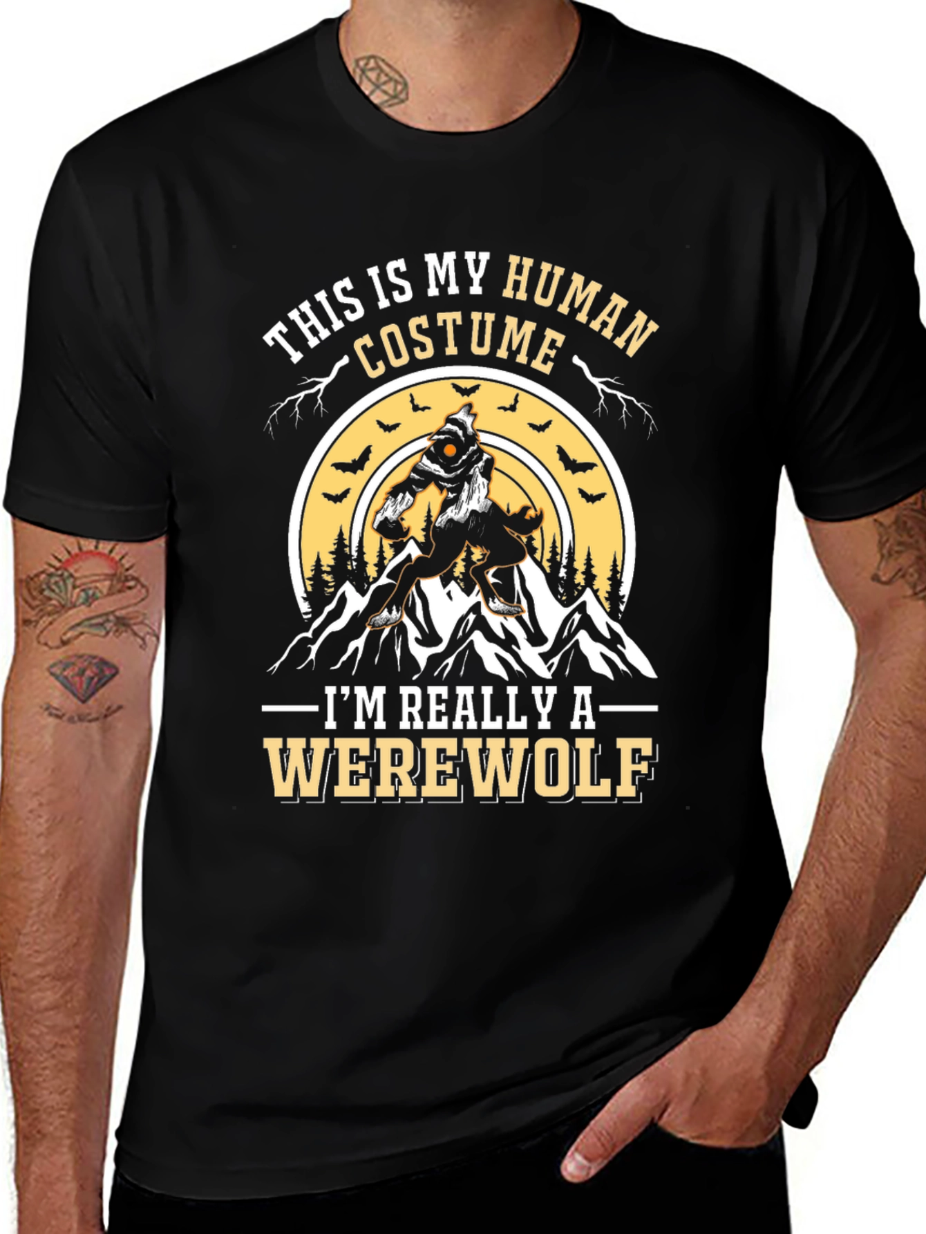 Werewolf Costume T-Shirt - Halloween Apparel
