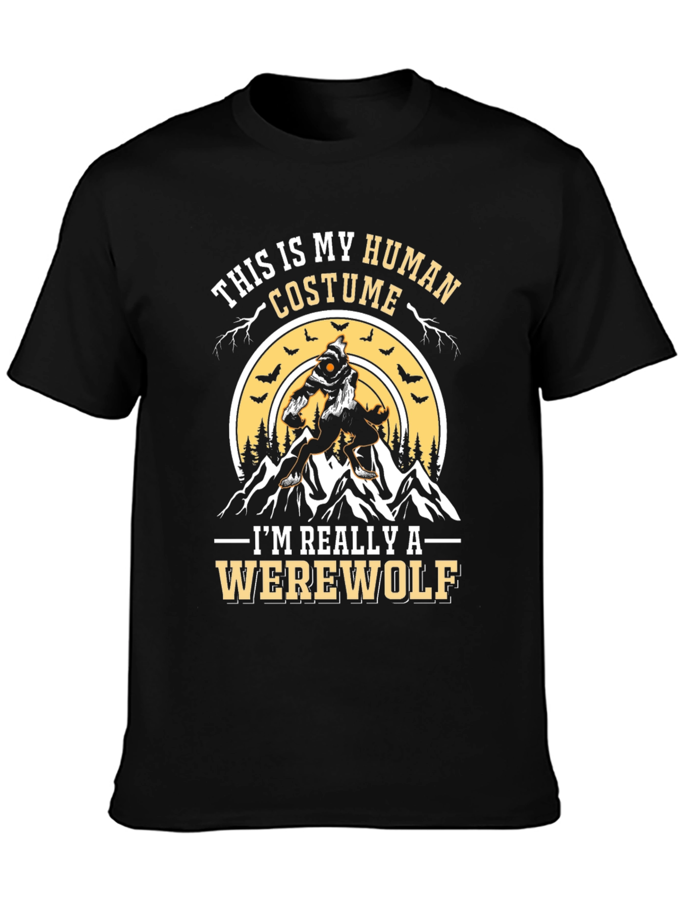 Werewolf Costume T-Shirt - Halloween Apparel