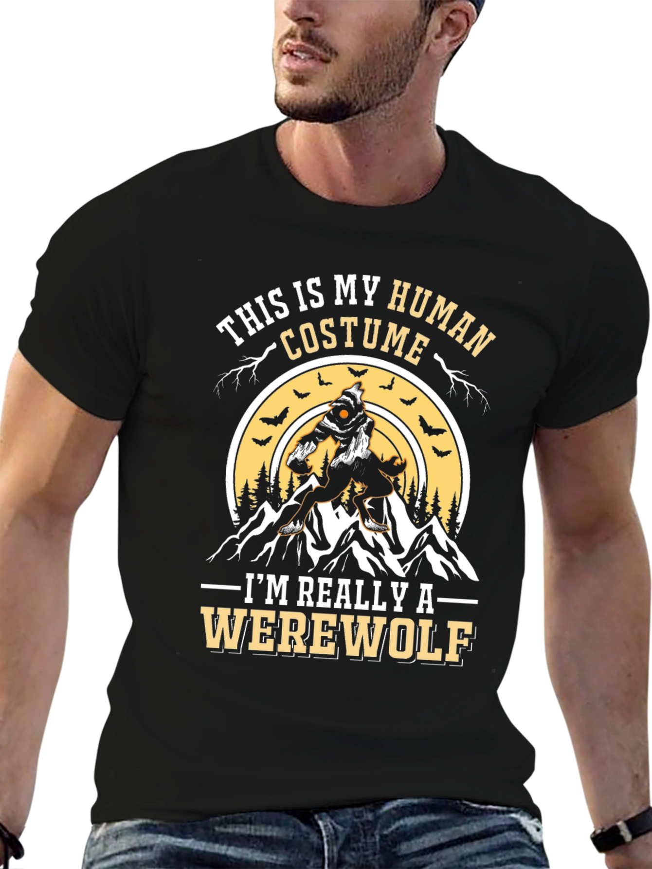 Werewolf Costume T-Shirt - Halloween Apparel