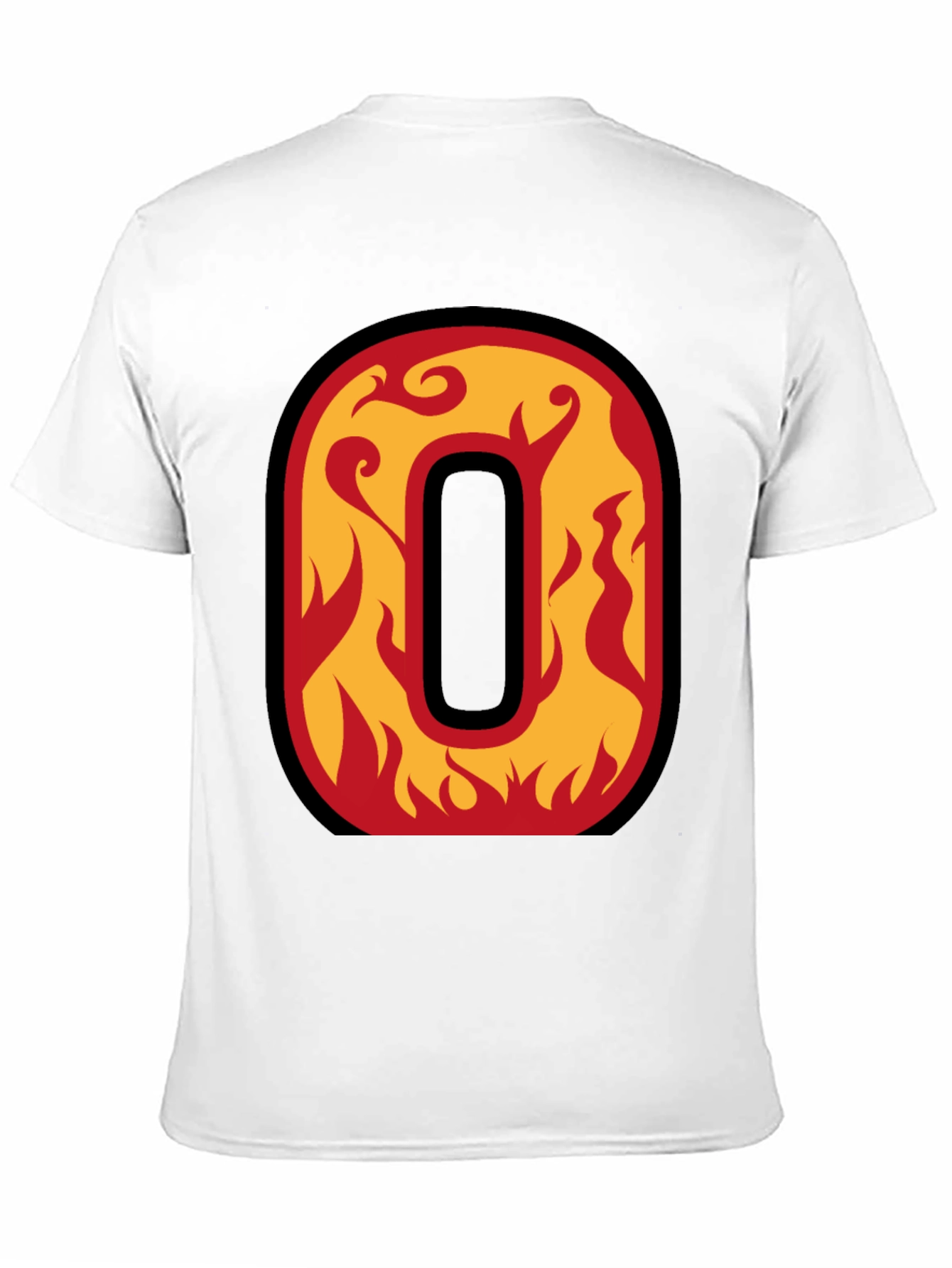 Fiery Letter O Graphic Tee