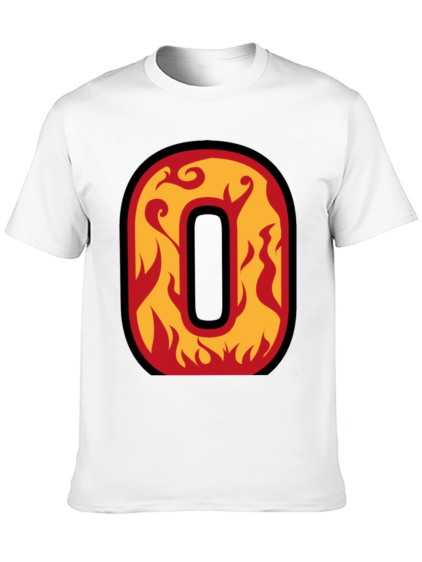 Fiery Letter O Graphic Tee
