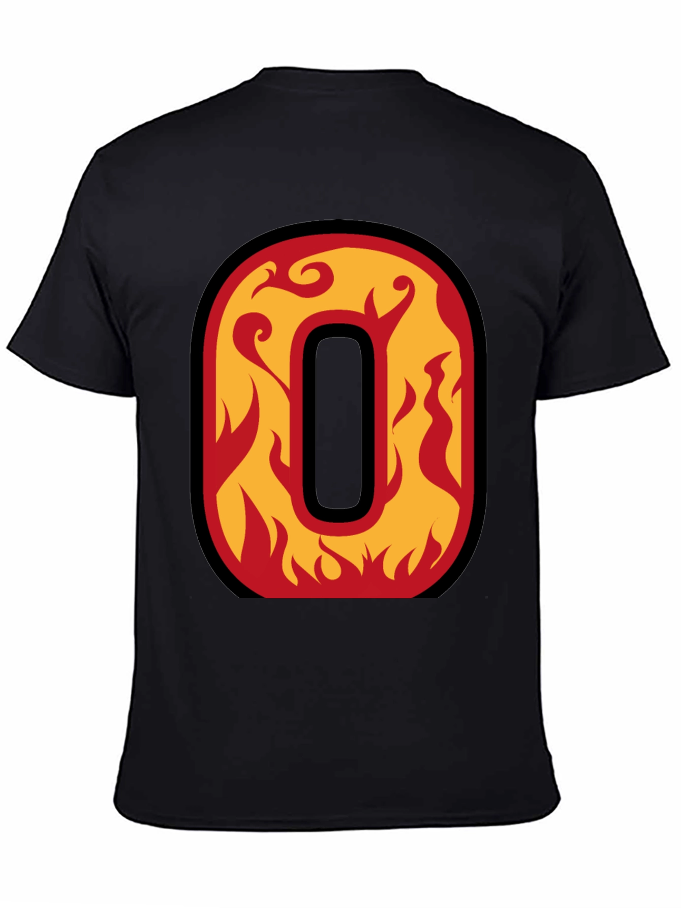Fiery Letter O Graphic Tee