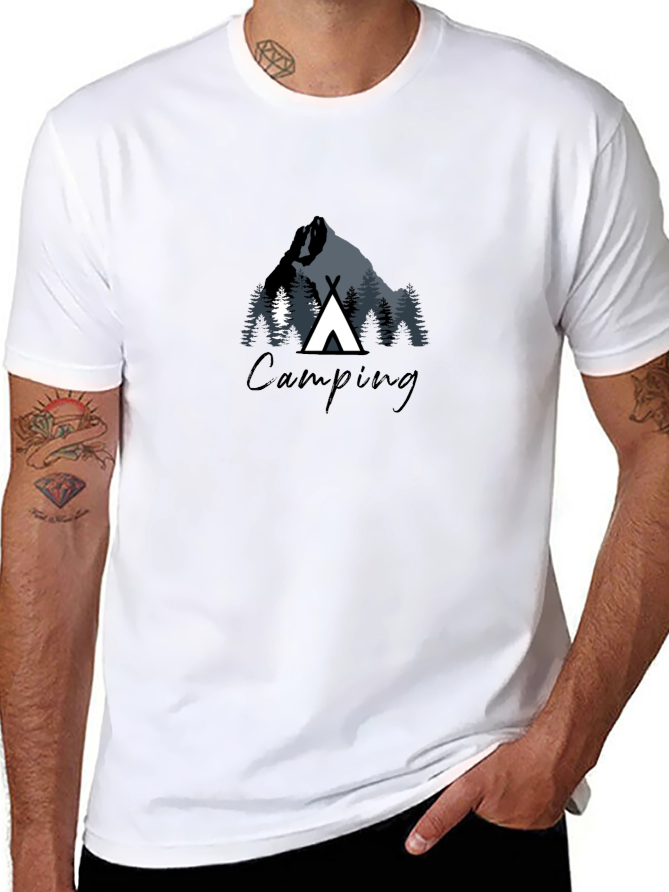 Camping Graphic Tee - Adventure Awaits!