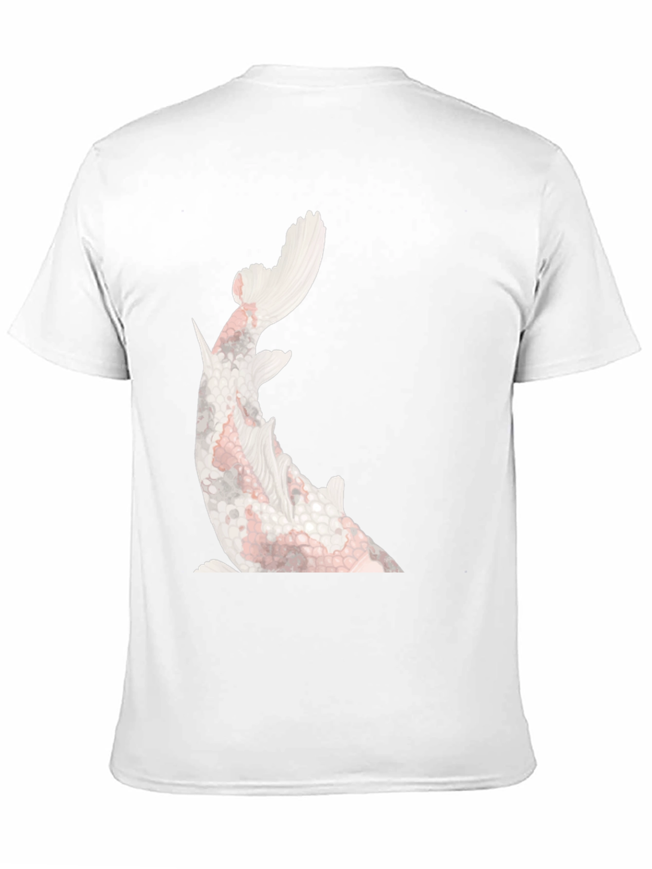 Koi Fish Graphic Tee - Stylish Black Cotton T-Shirt