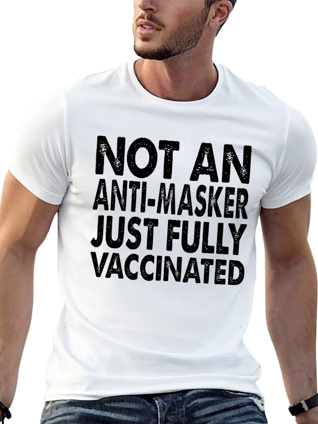 Not An Anti-Masker Fully Vaccinated Graphic Tee