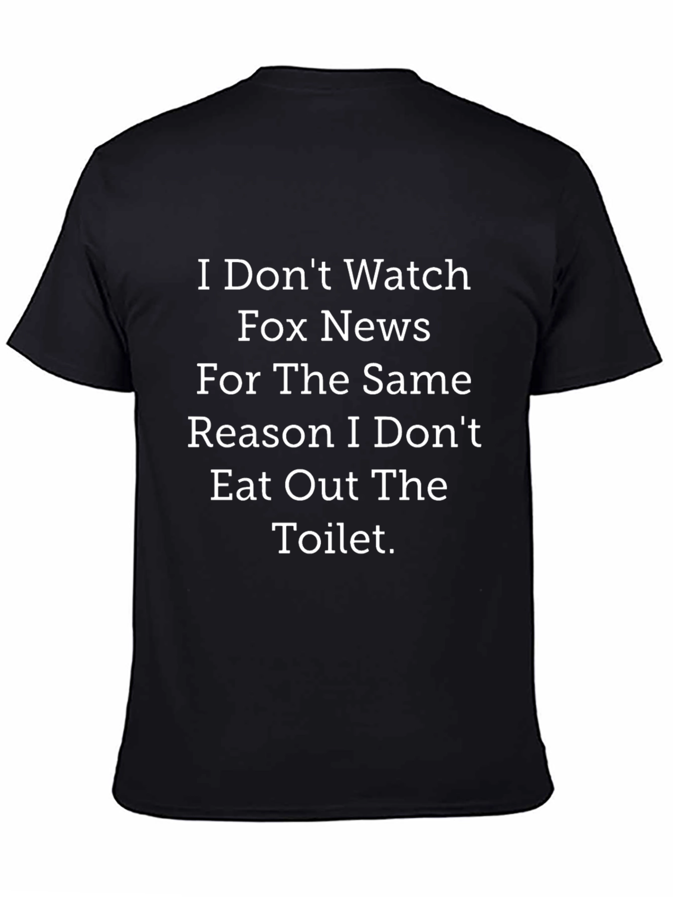 Humorous Sarcastic T-Shirt - Fox News/Toilet Design