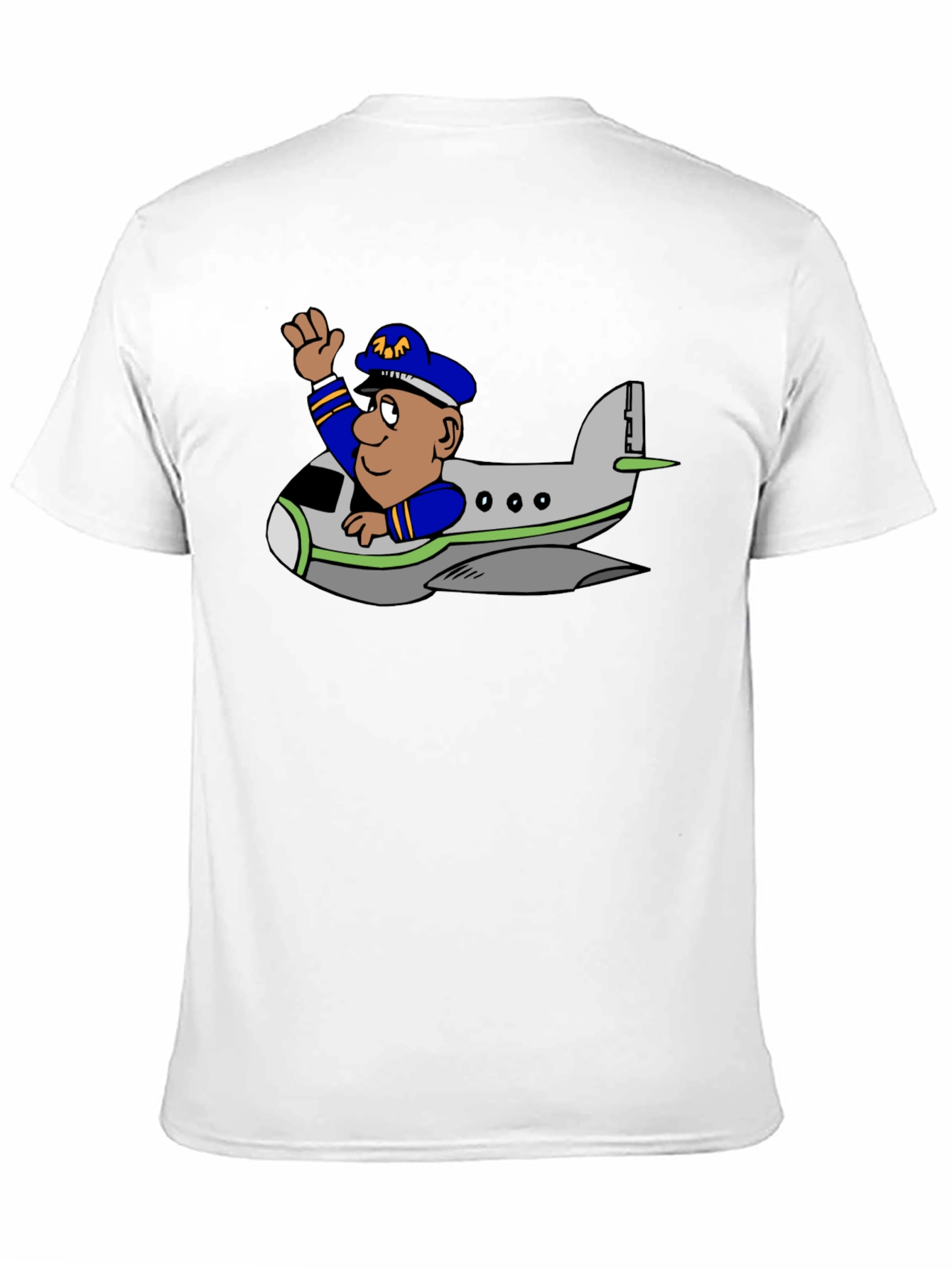 Pilot in Plane Graphic T-Shirt