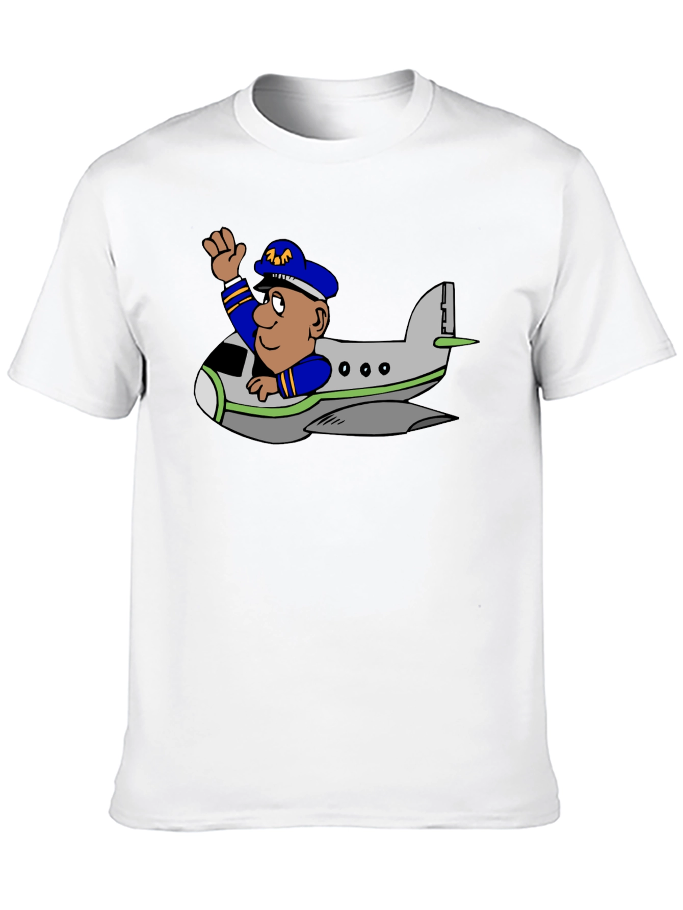 Pilot in Plane Graphic T-Shirt
