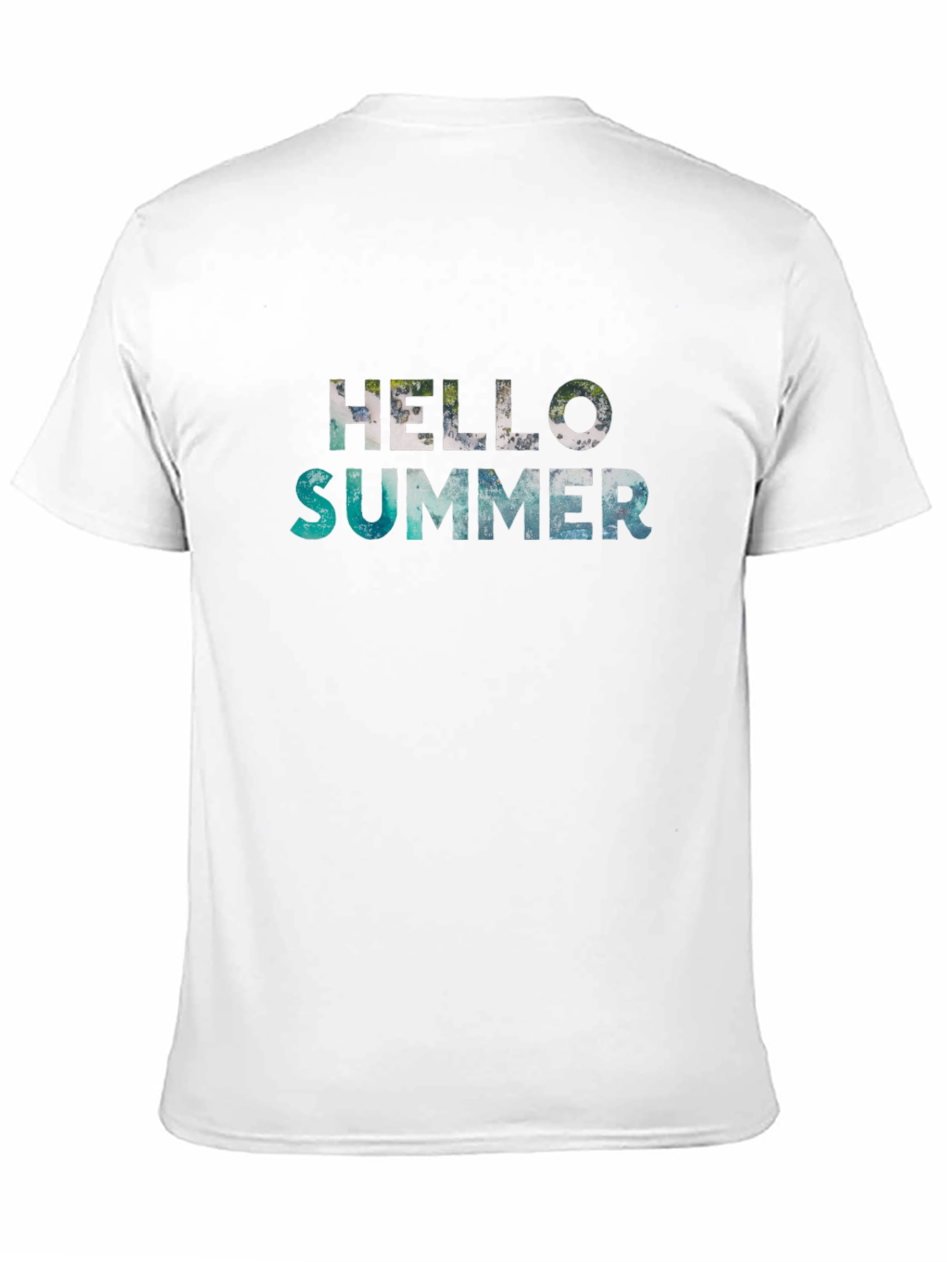 Hello Summer Black Graphic T-Shirt