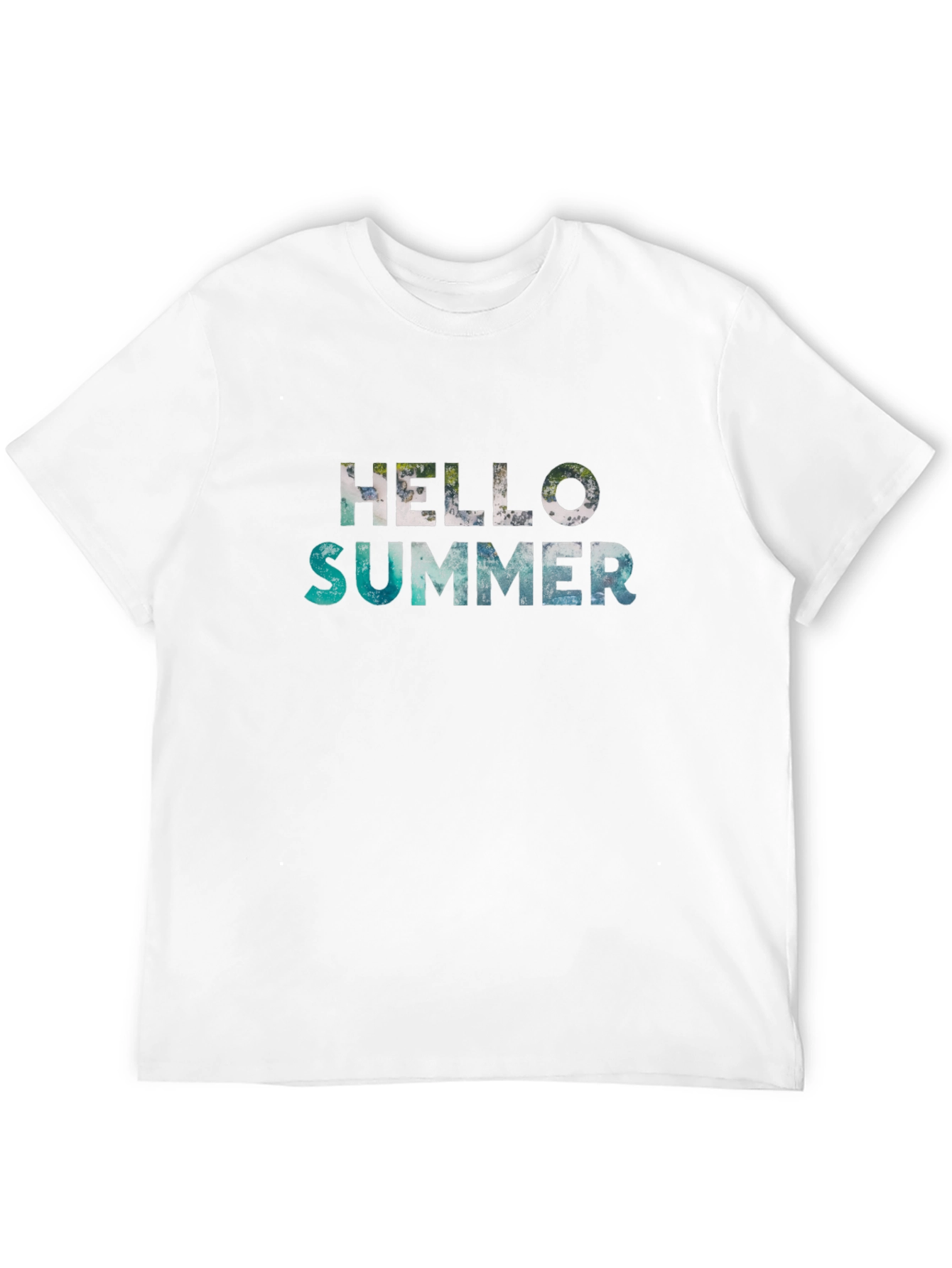 Hello Summer Black Graphic T-Shirt