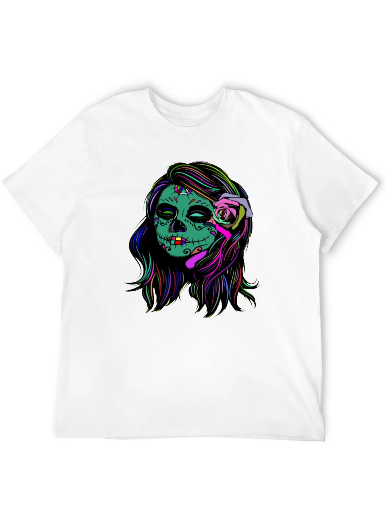 Sugar Skull Black T-Shirt - Day of the Dead
