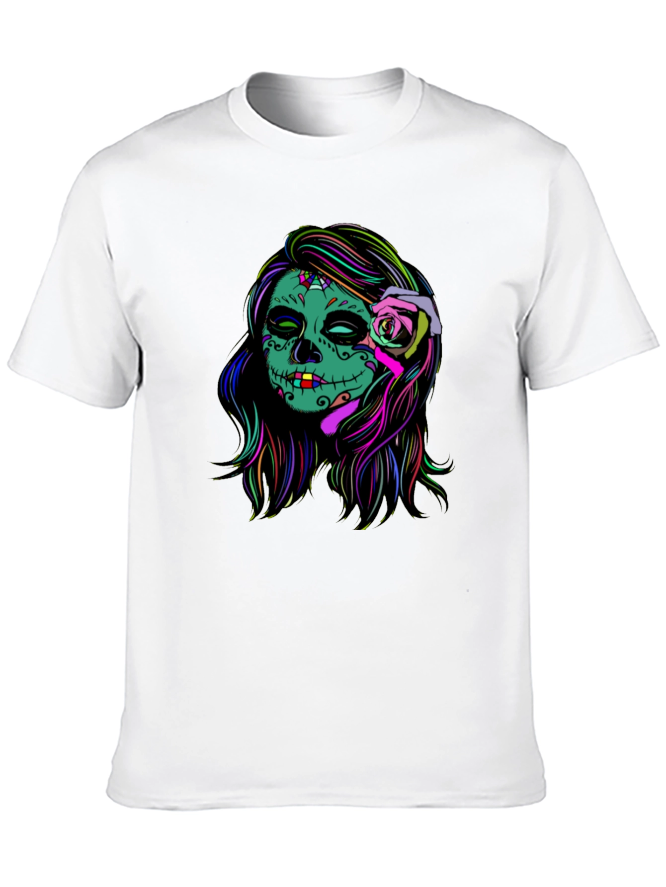Sugar Skull Black T-Shirt - Day of the Dead
