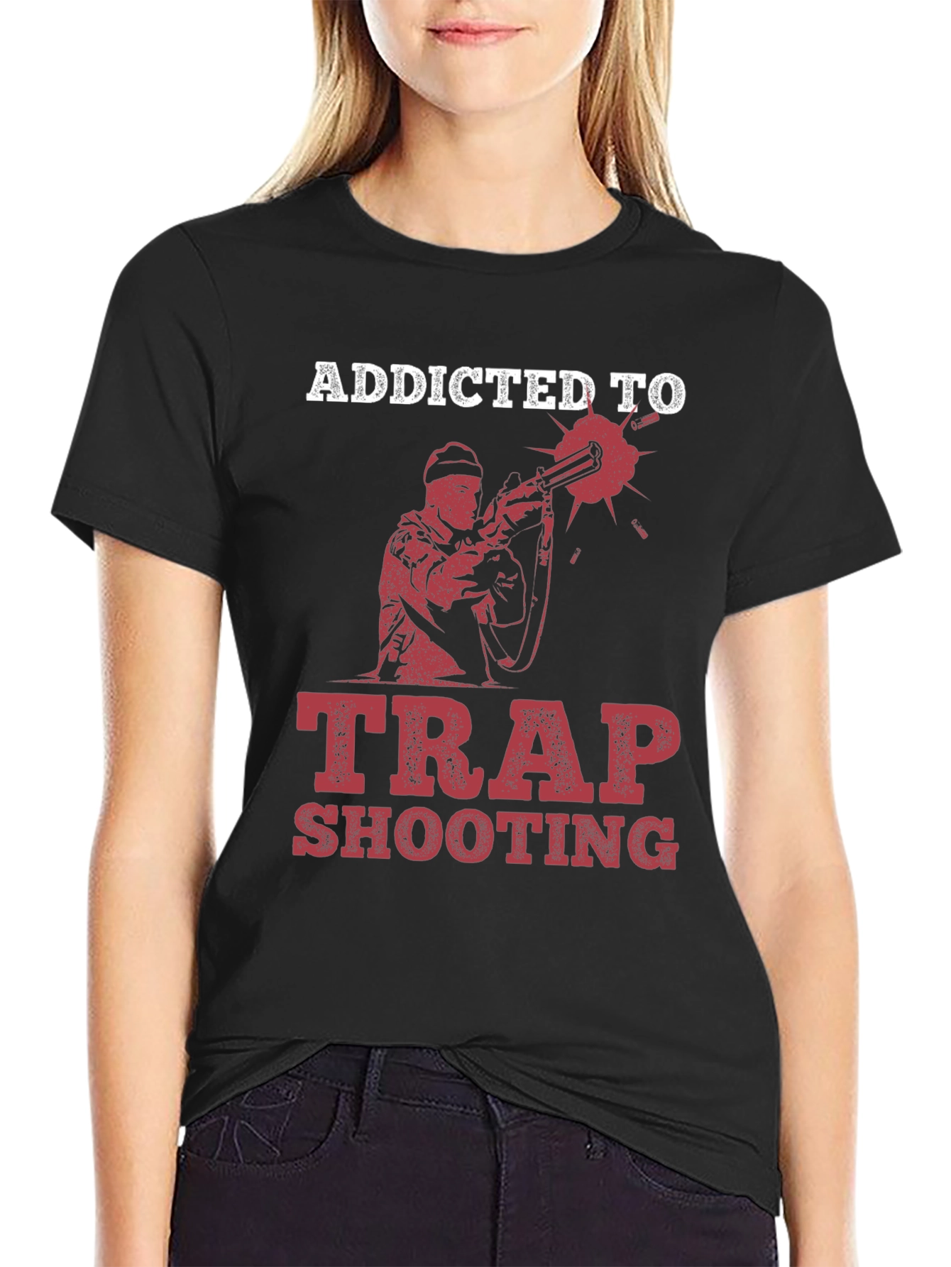 Addicted To Trap Shooting Graphic Tee