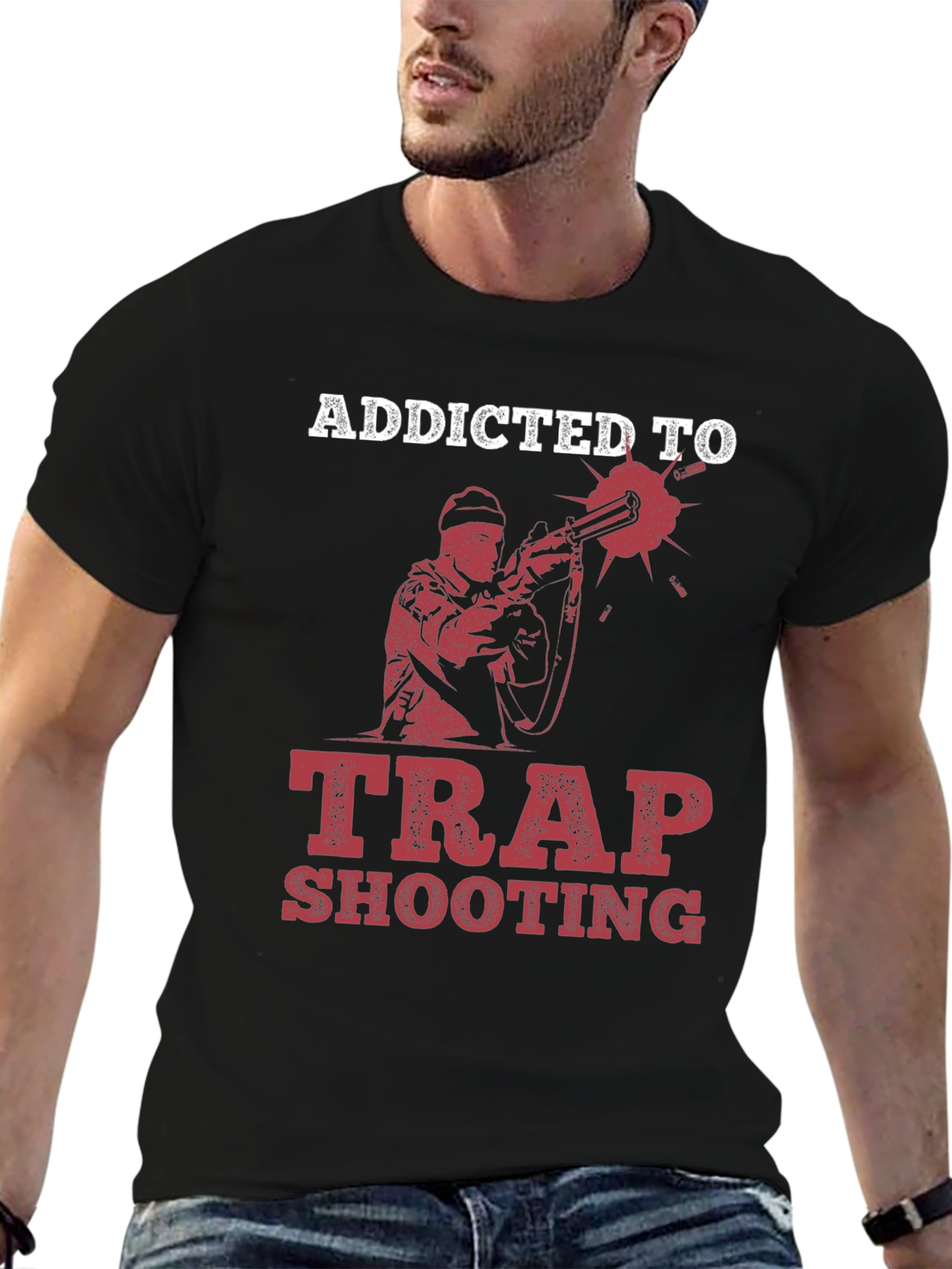 Addicted To Trap Shooting Graphic Tee