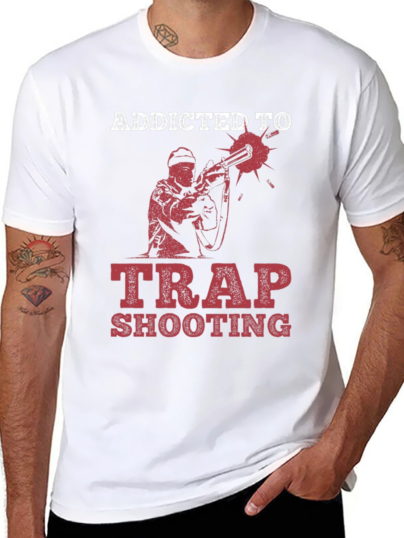 Addicted To Trap Shooting Graphic Tee