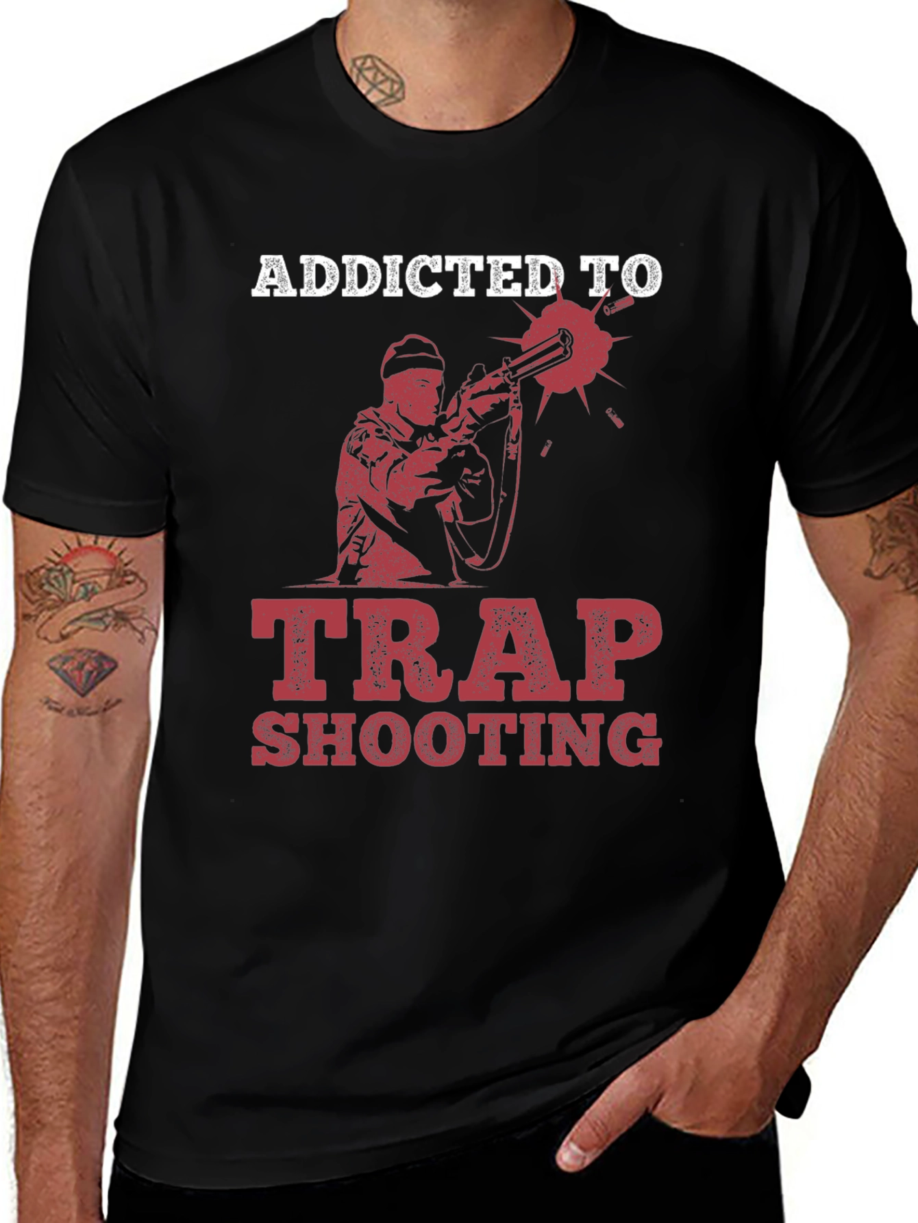 Addicted To Trap Shooting Graphic Tee