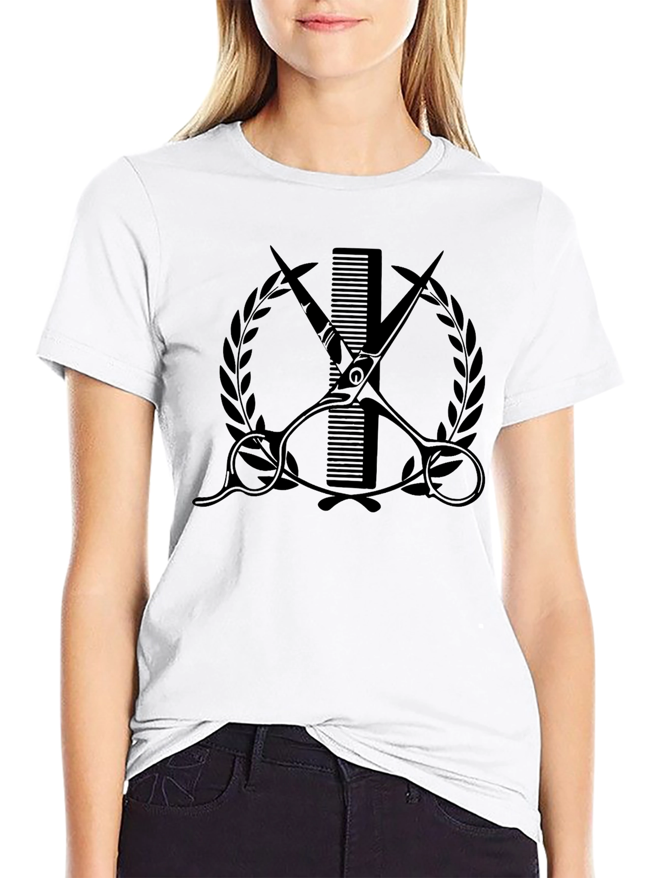 Barber Scissors Comb T-Shirt - Stylish Graphic Tee