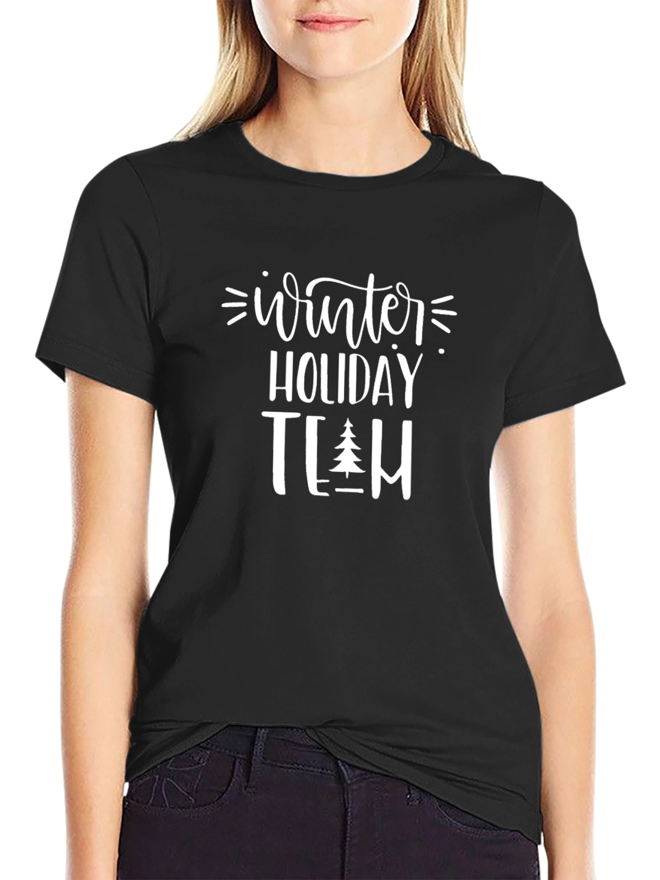 Winter Holiday Team T-Shirt - Festive Season Apparel