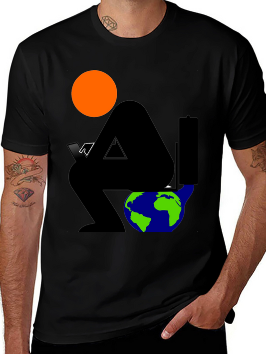 Global Issues Black Graphic T-Shirt