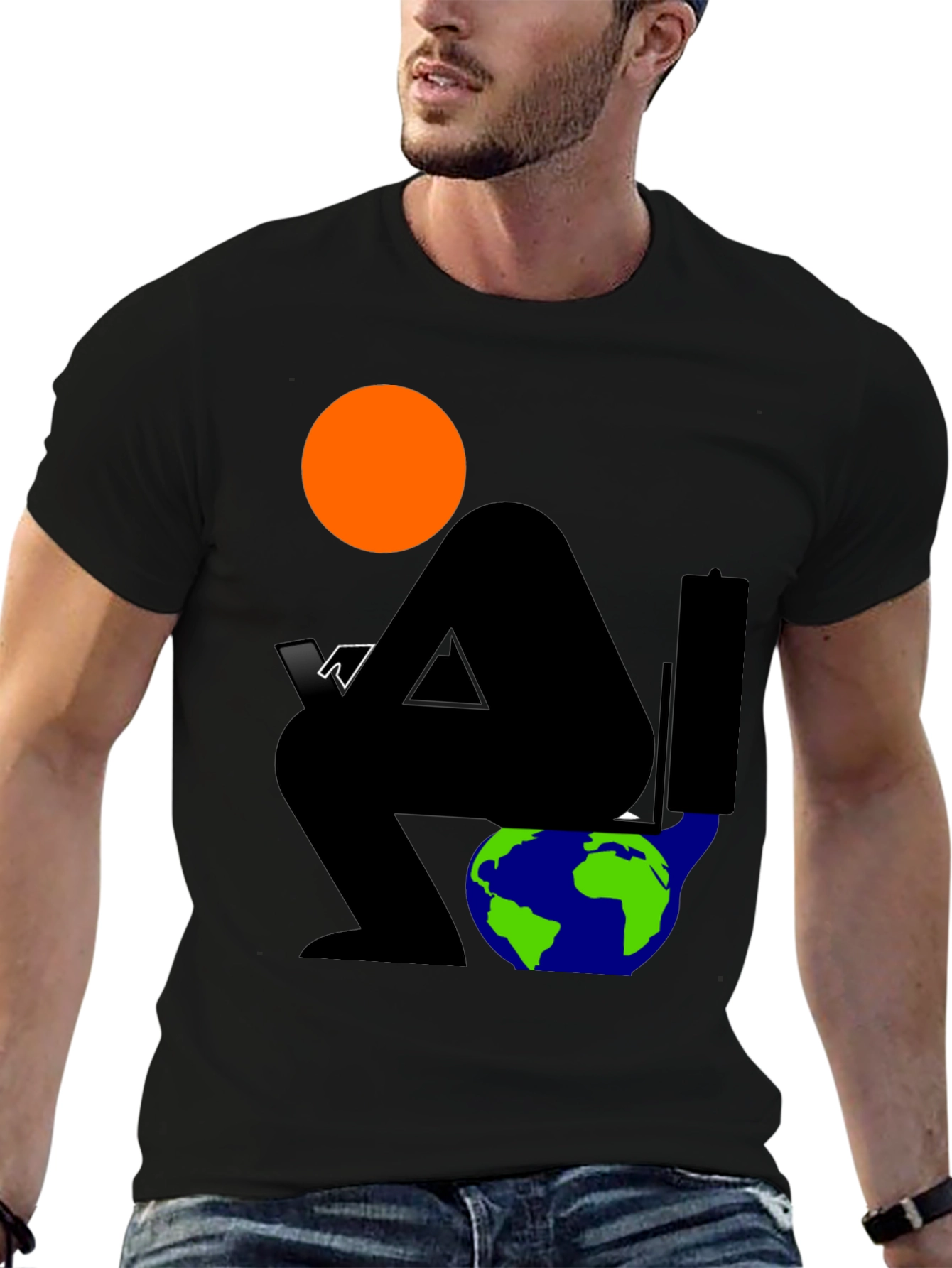 Global Issues Black Graphic T-Shirt