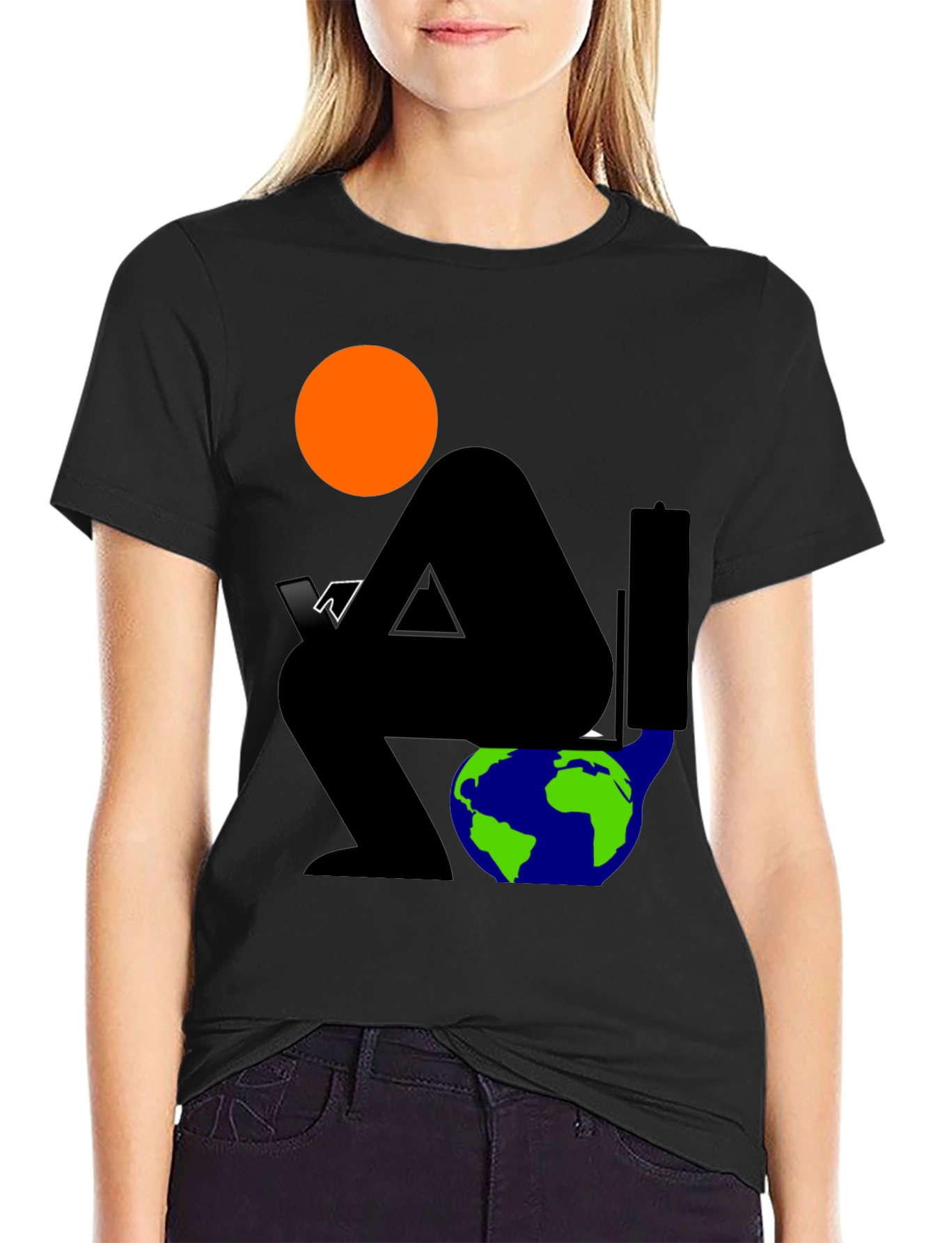 Global Issues Black Graphic T-Shirt