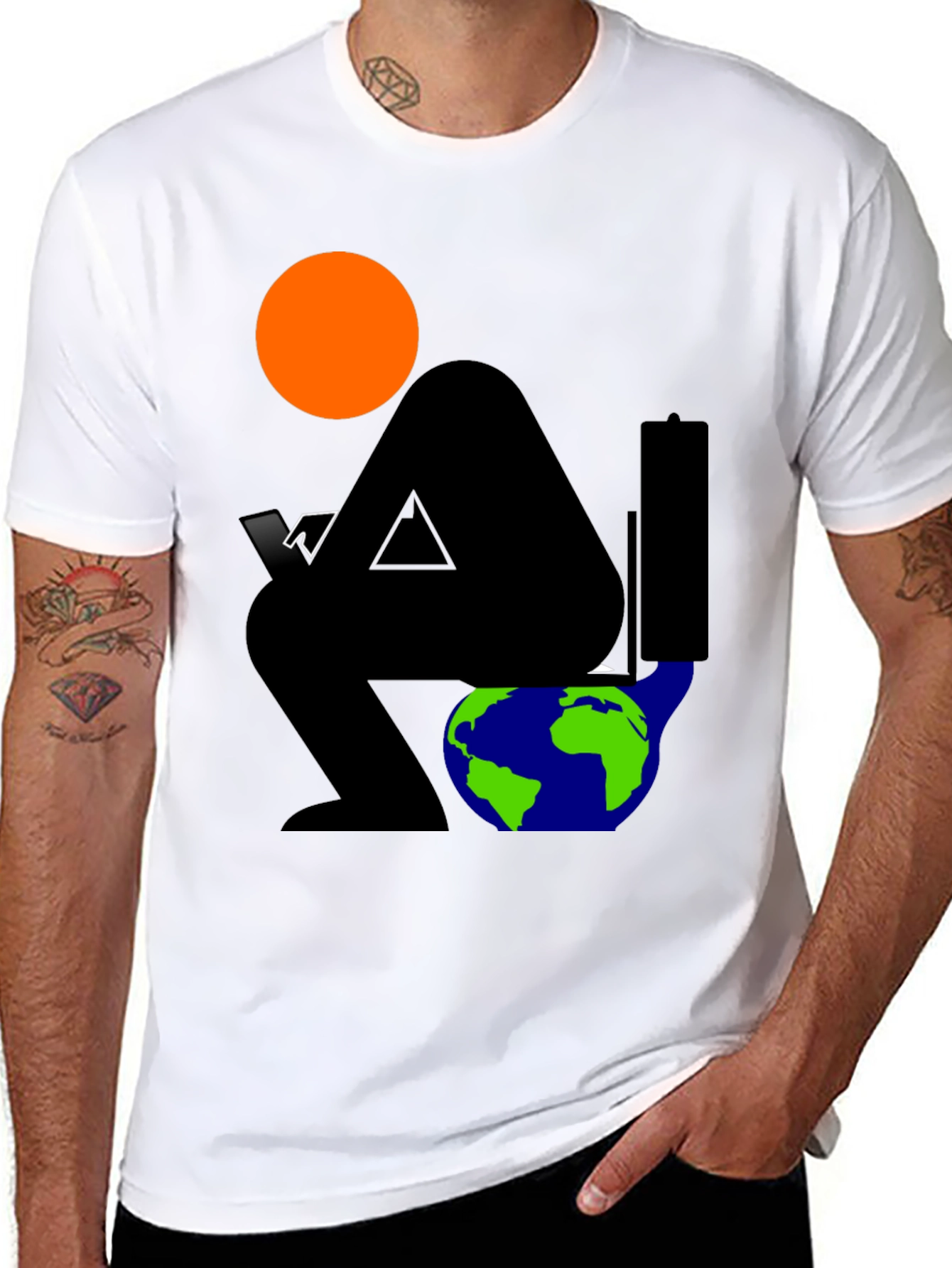 Global Issues Black Graphic T-Shirt