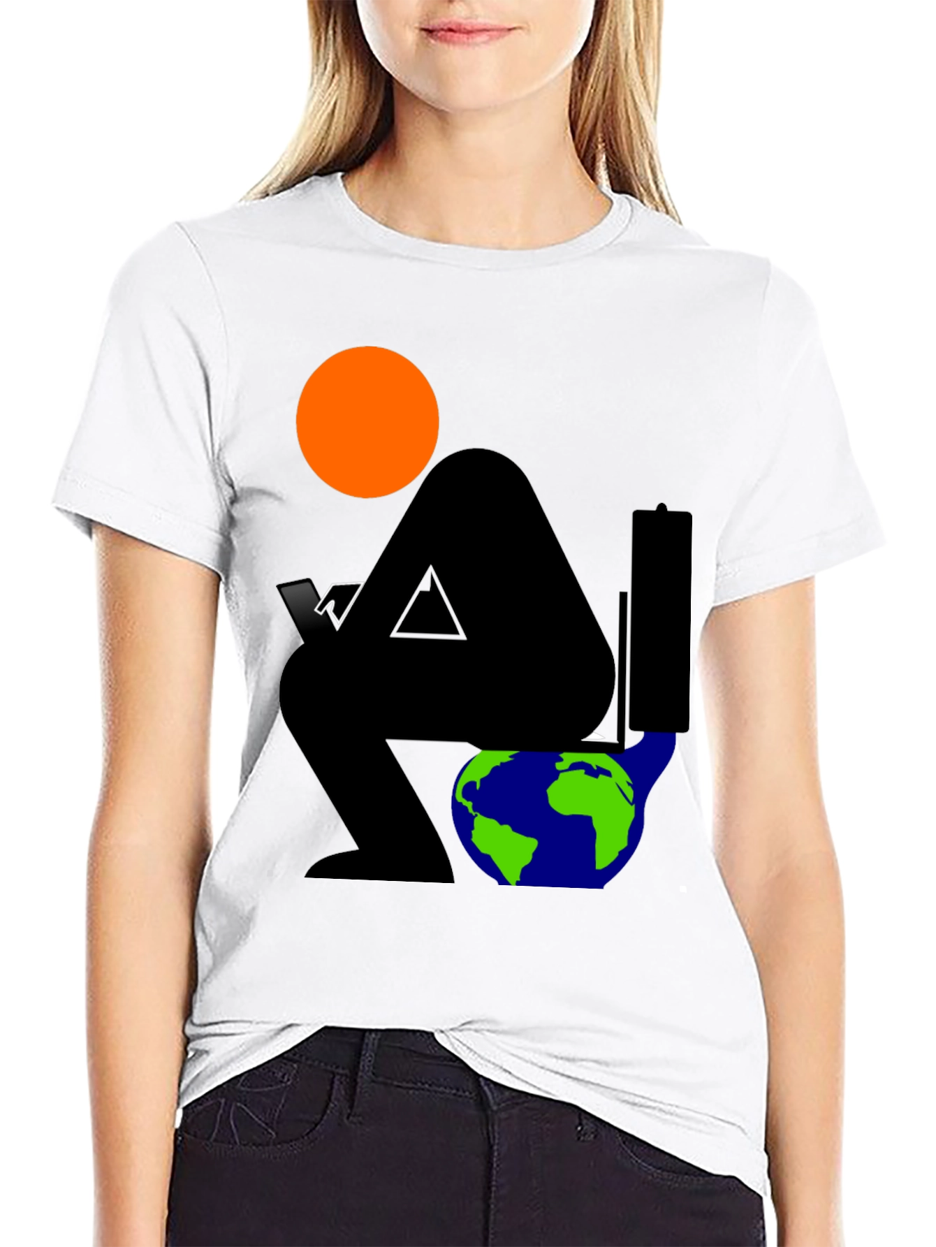 Global Issues Black Graphic T-Shirt
