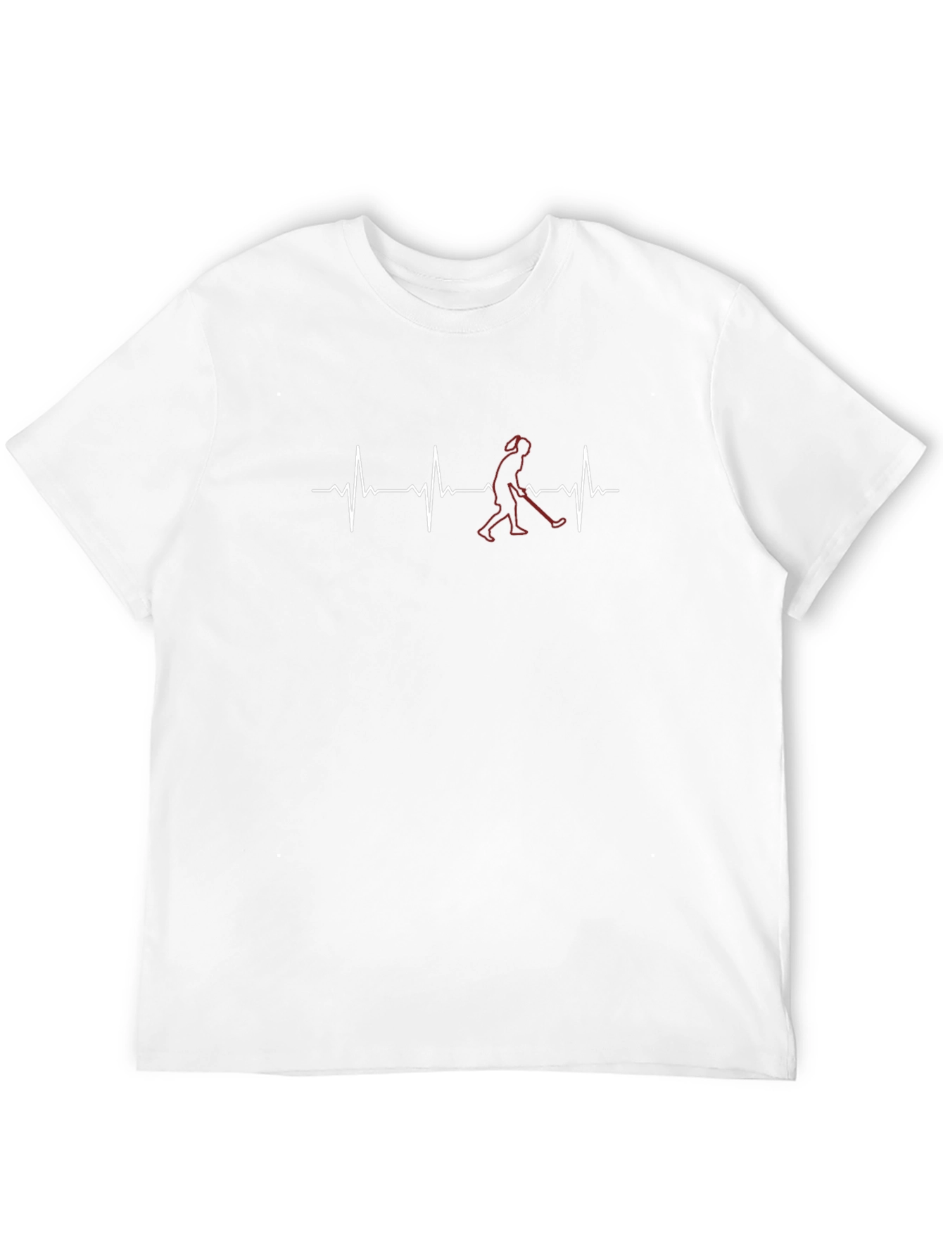 Hockey Heartbeat T-Shirt - Black