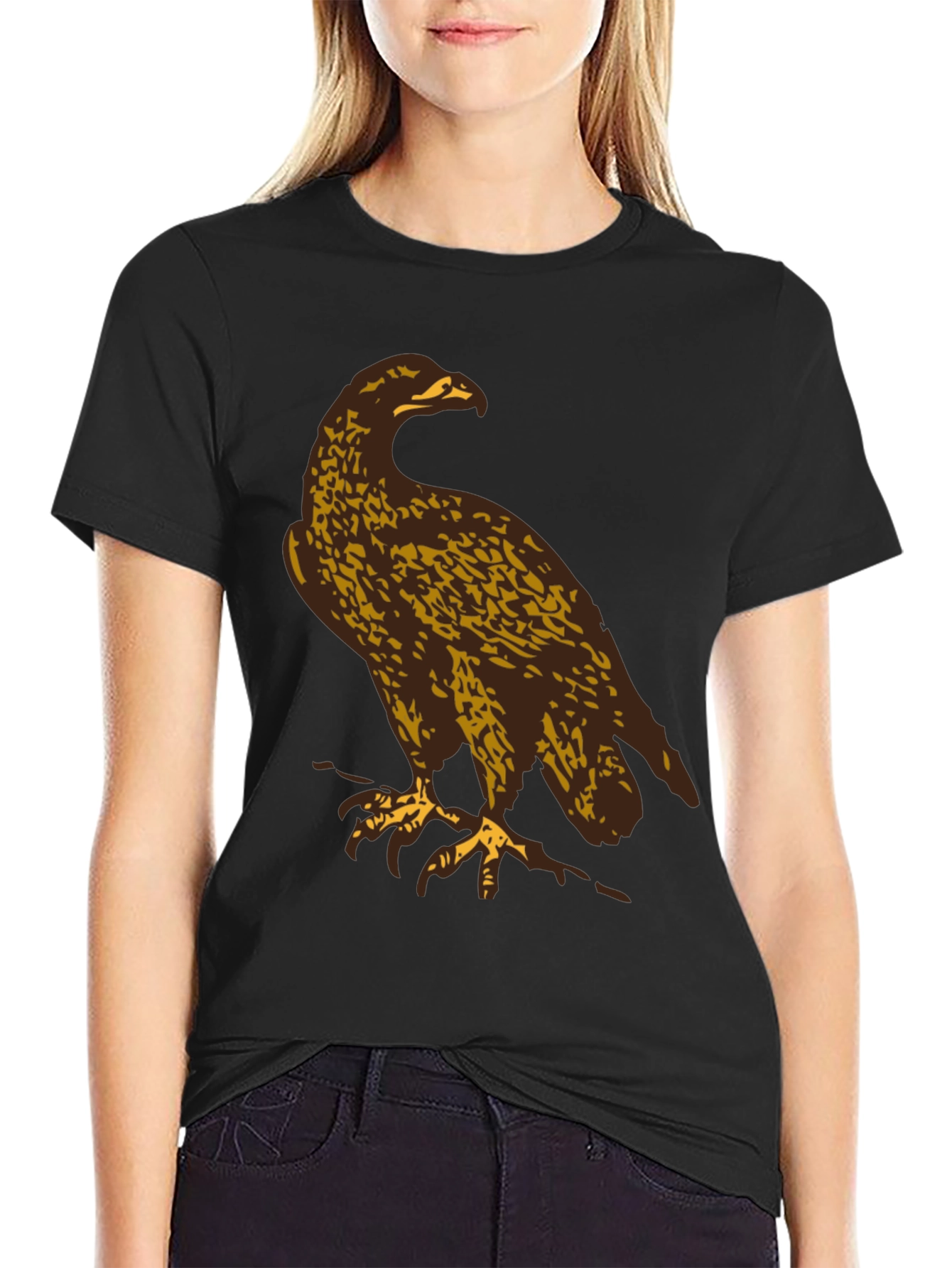 Eagle Graphic T-Shirt - Black Casual Tee