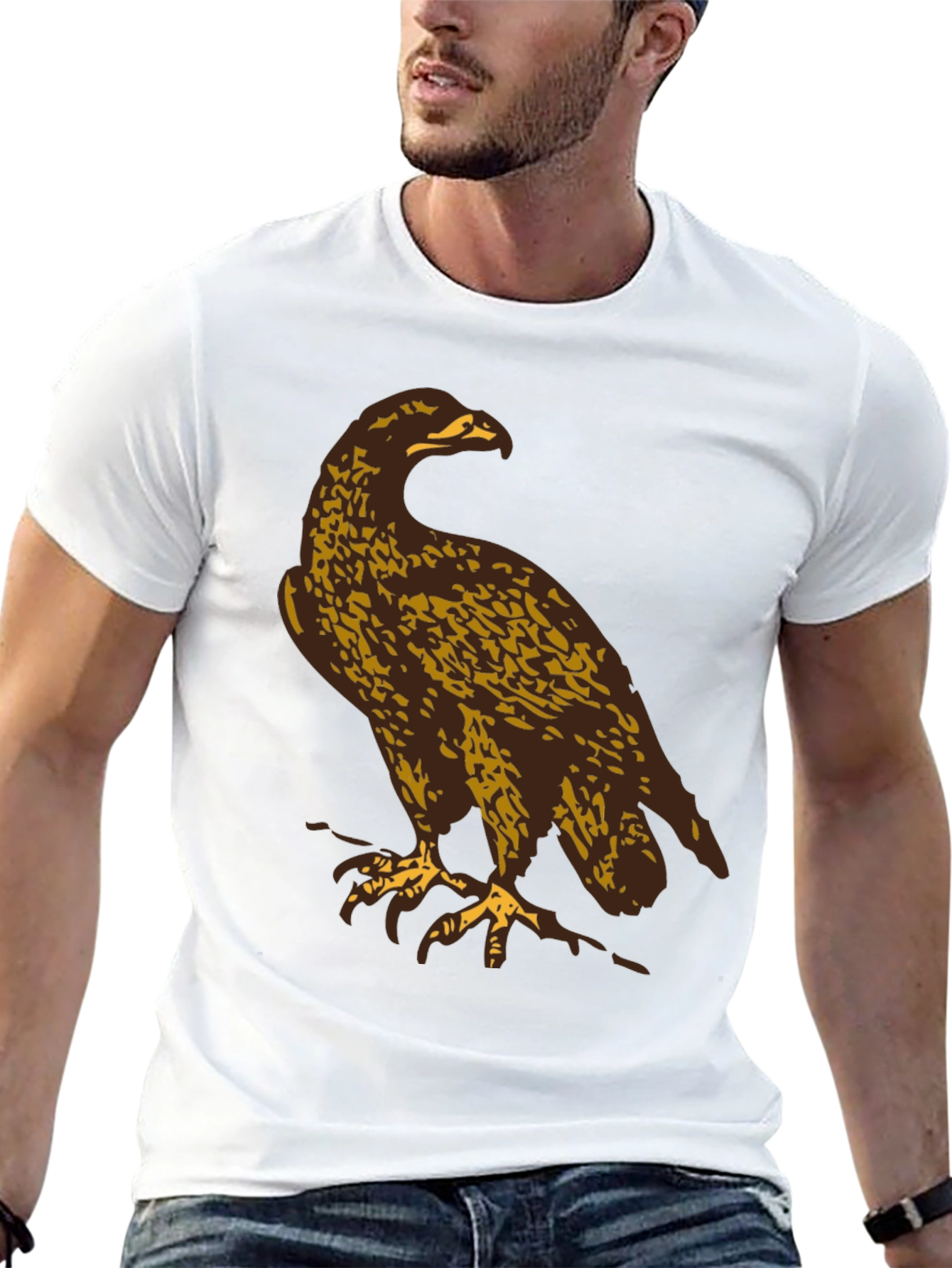 Eagle Graphic T-Shirt - Black Casual Tee