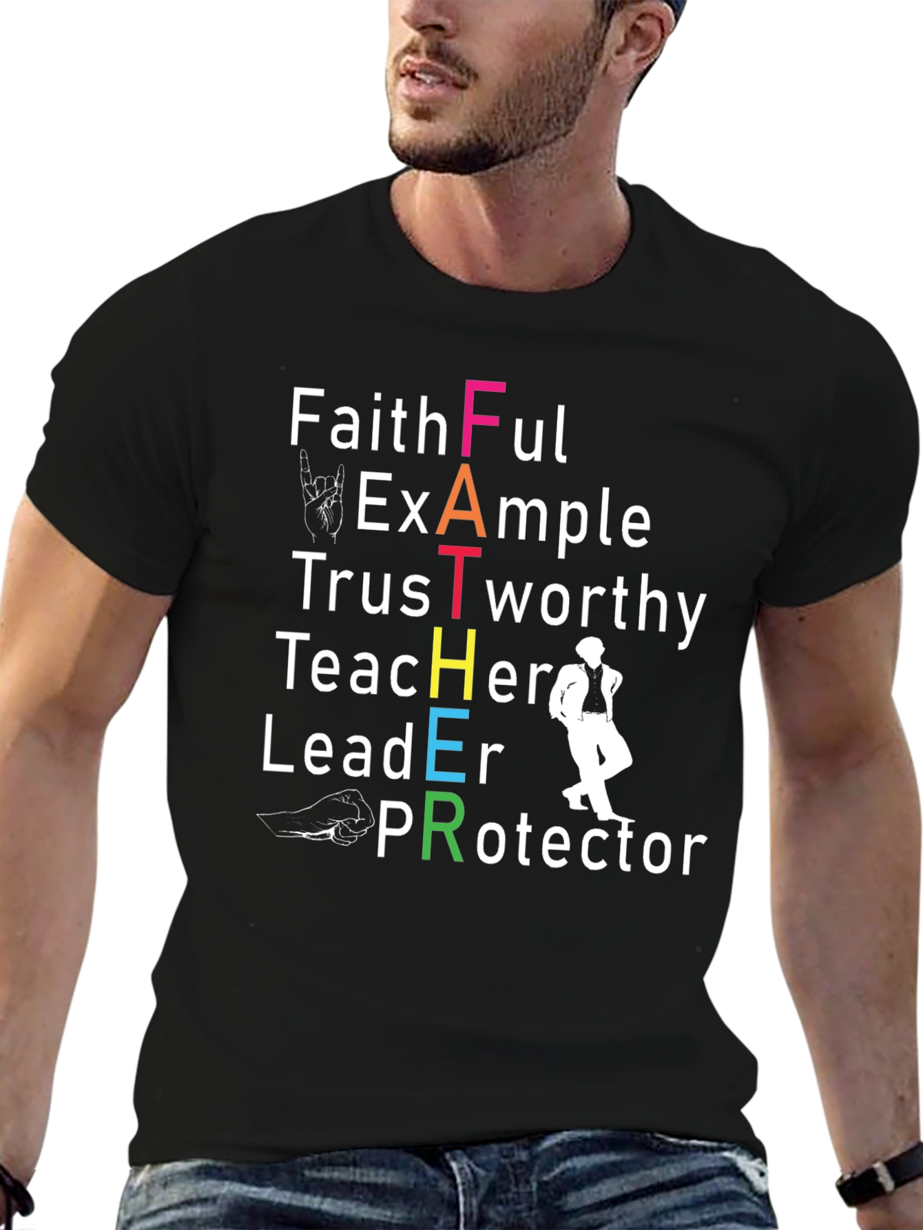 Faithful Father Graphic T-Shirt - Fathers Day Gift