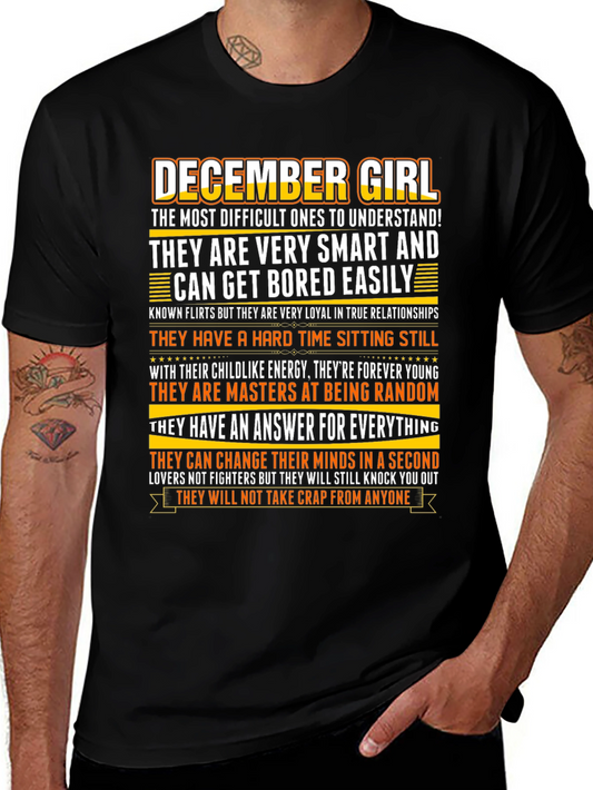 December Girl Zodiac T-Shirt - Smart Random Unpredictable!