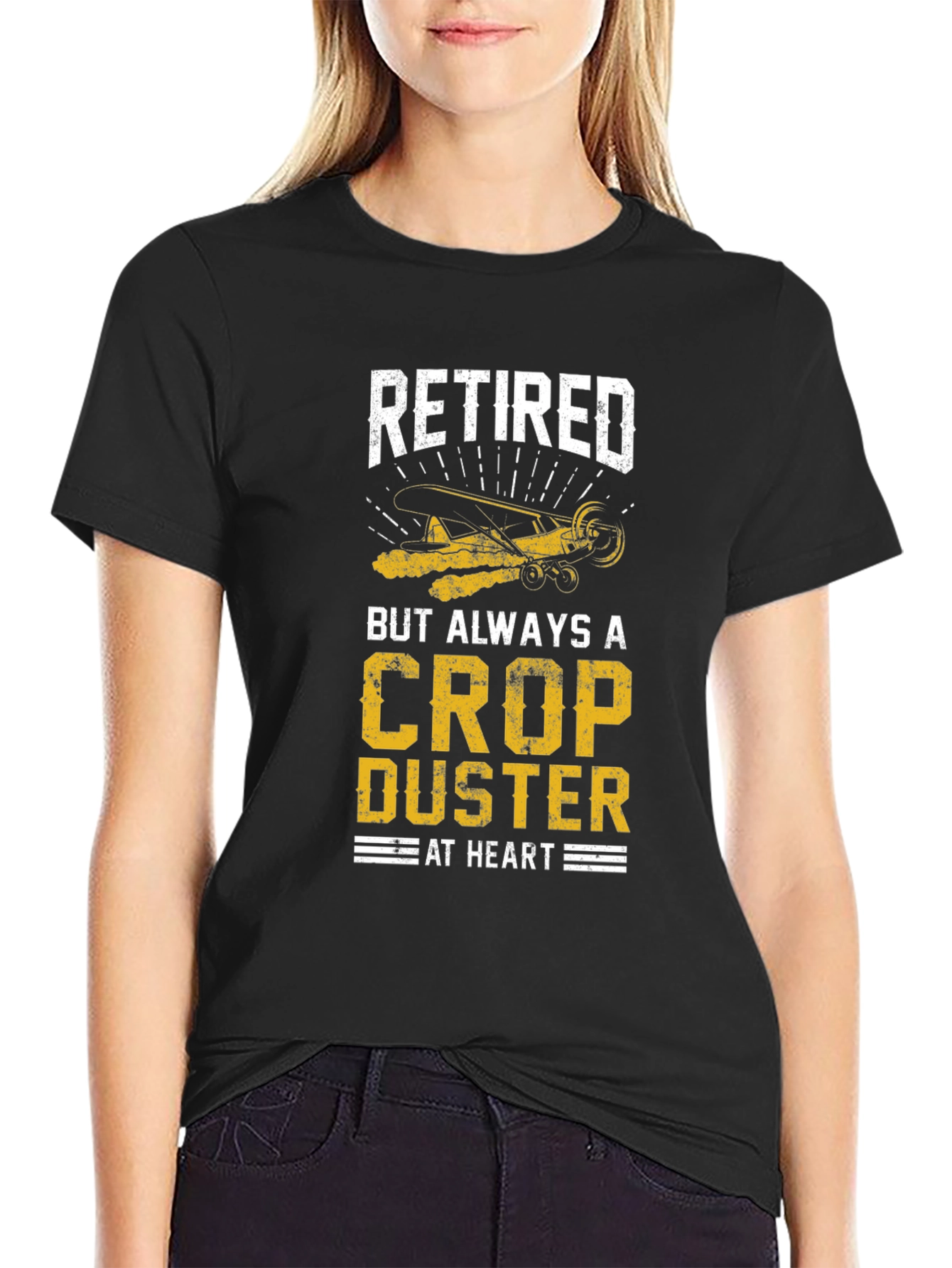 Retired Crop Duster T-Shirt - Aviation Lover Gift