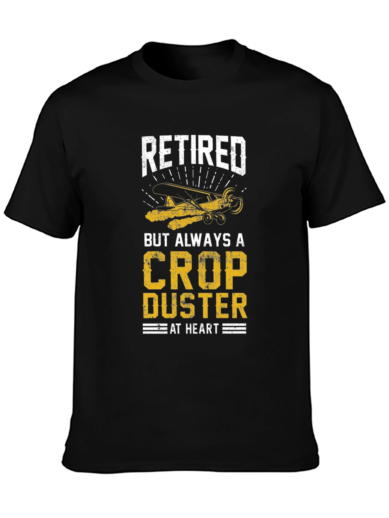 Retired Crop Duster T-Shirt - Aviation Lover Gift