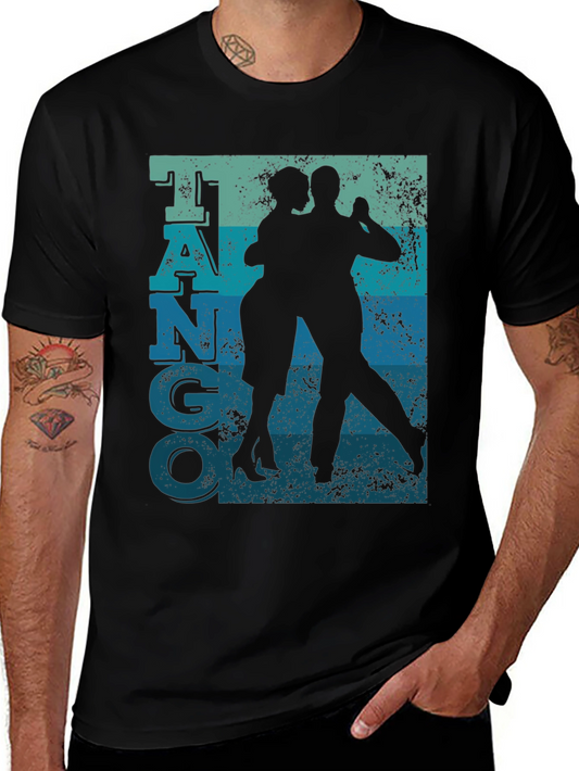Tango Dance Graphic Tee - Retro Style Shirt